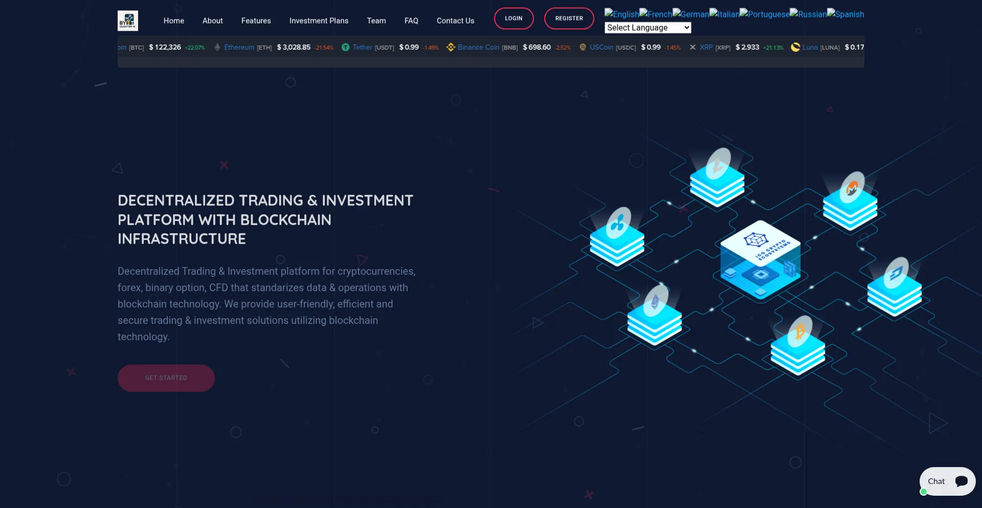 Website screenshot of Bybitquantpro.com