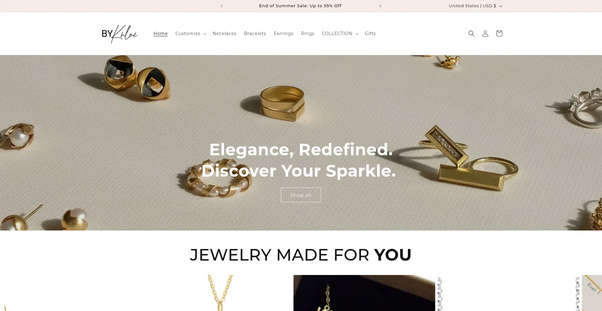 Website screenshot of Bykhloe.com