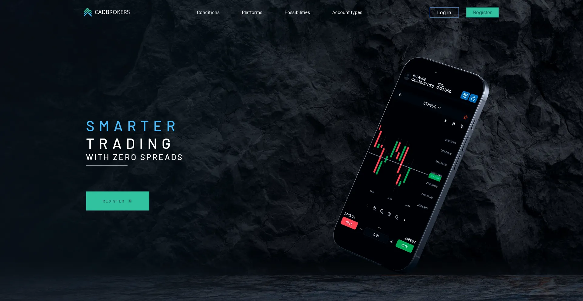 Website screenshot of Cadbrokers.net