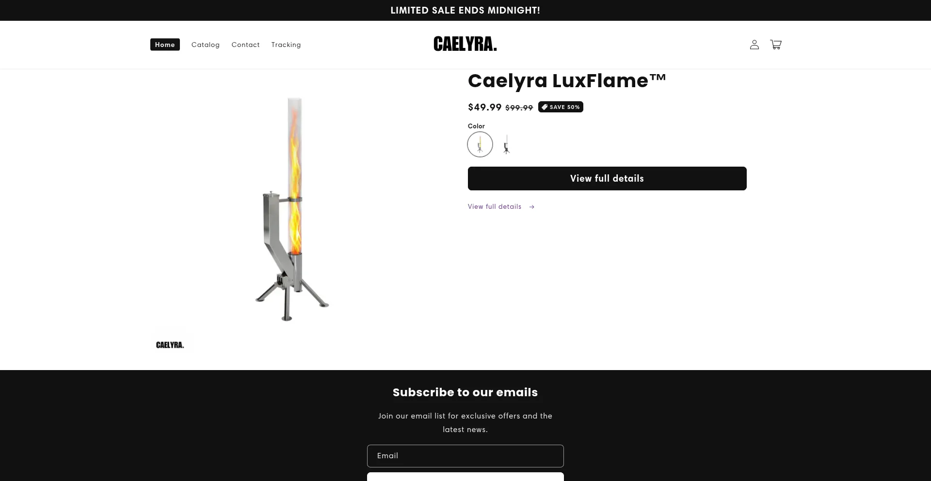 Website screenshot of Caelyracare.com