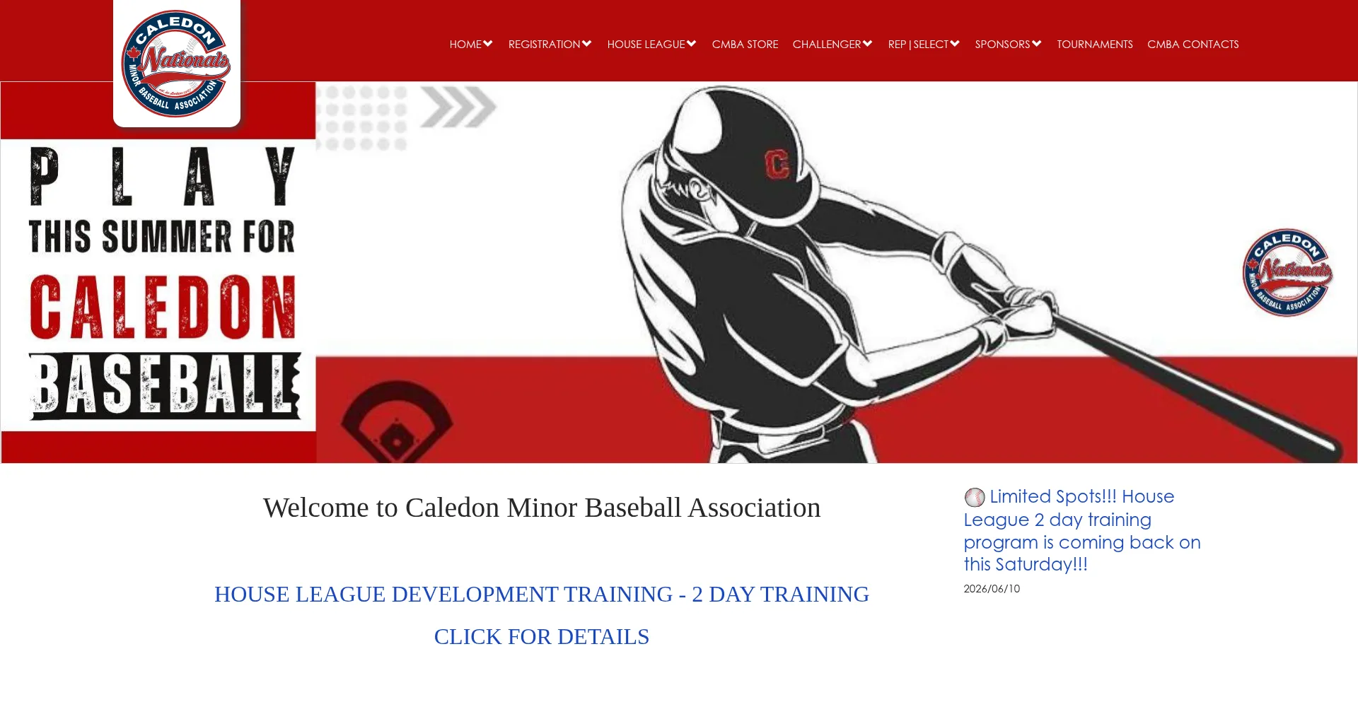 Caledonminorbaseball.com