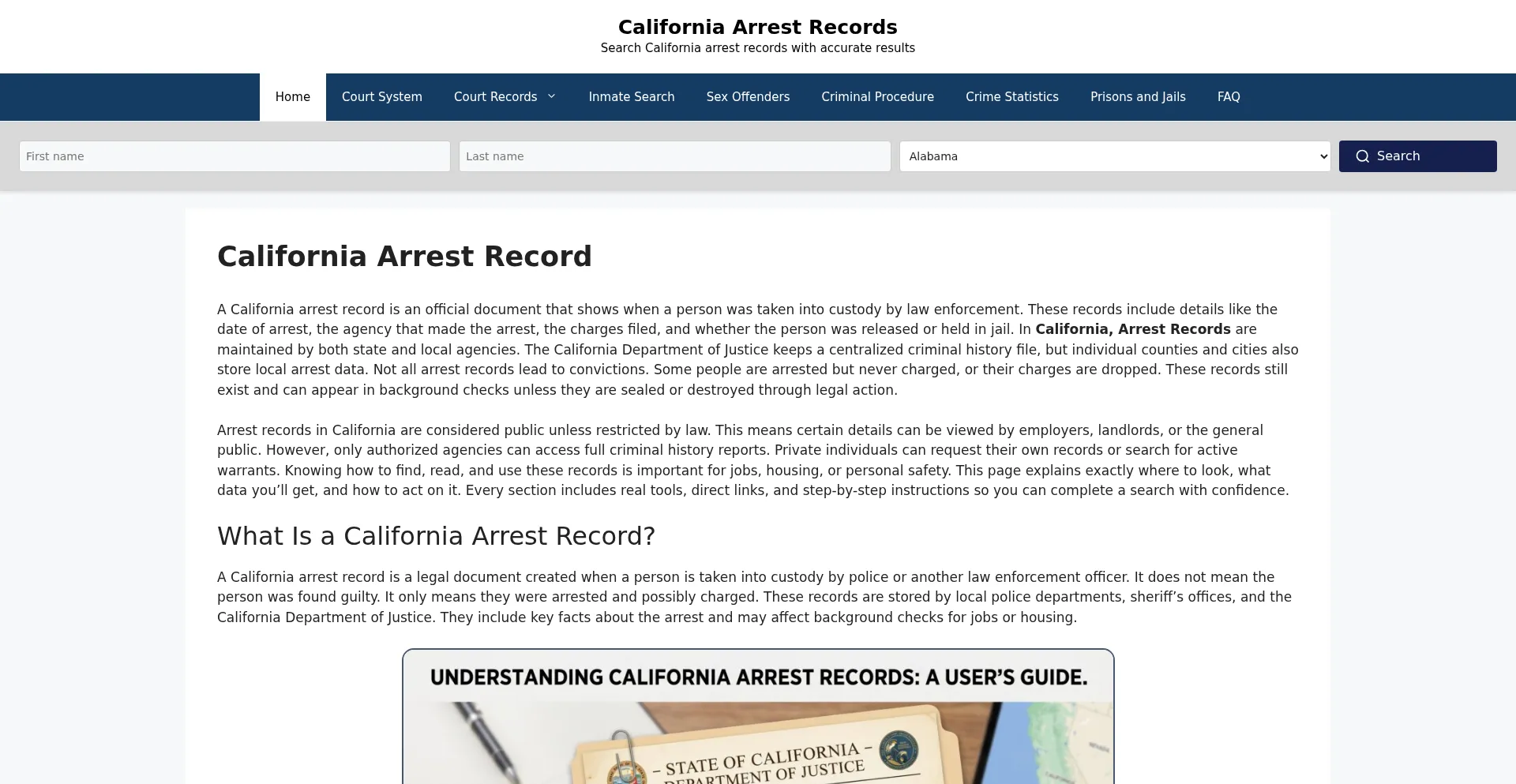 Californiarrestss.org