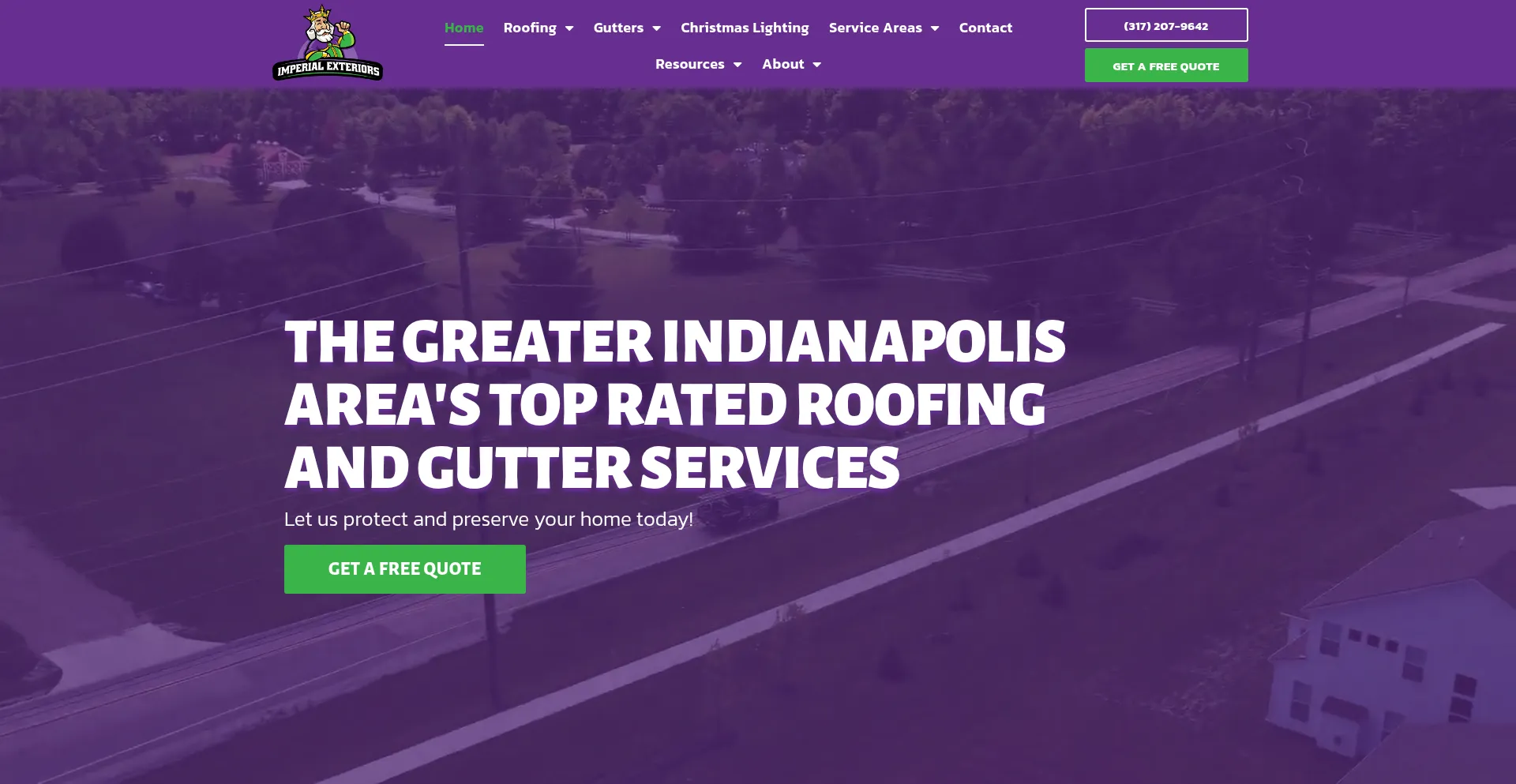 Website screenshot of Callimperial.com