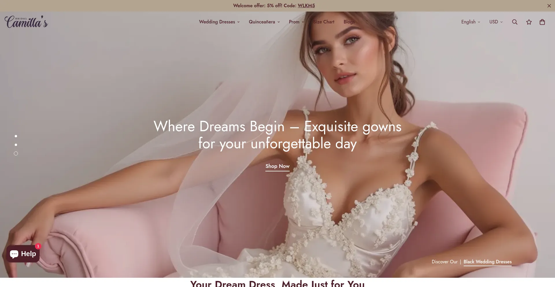 Camillasbridal.com