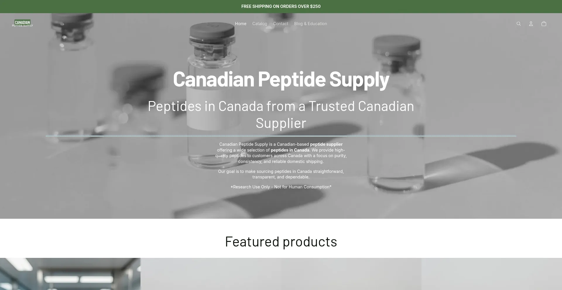 Canadianpeptidesupply.ca
