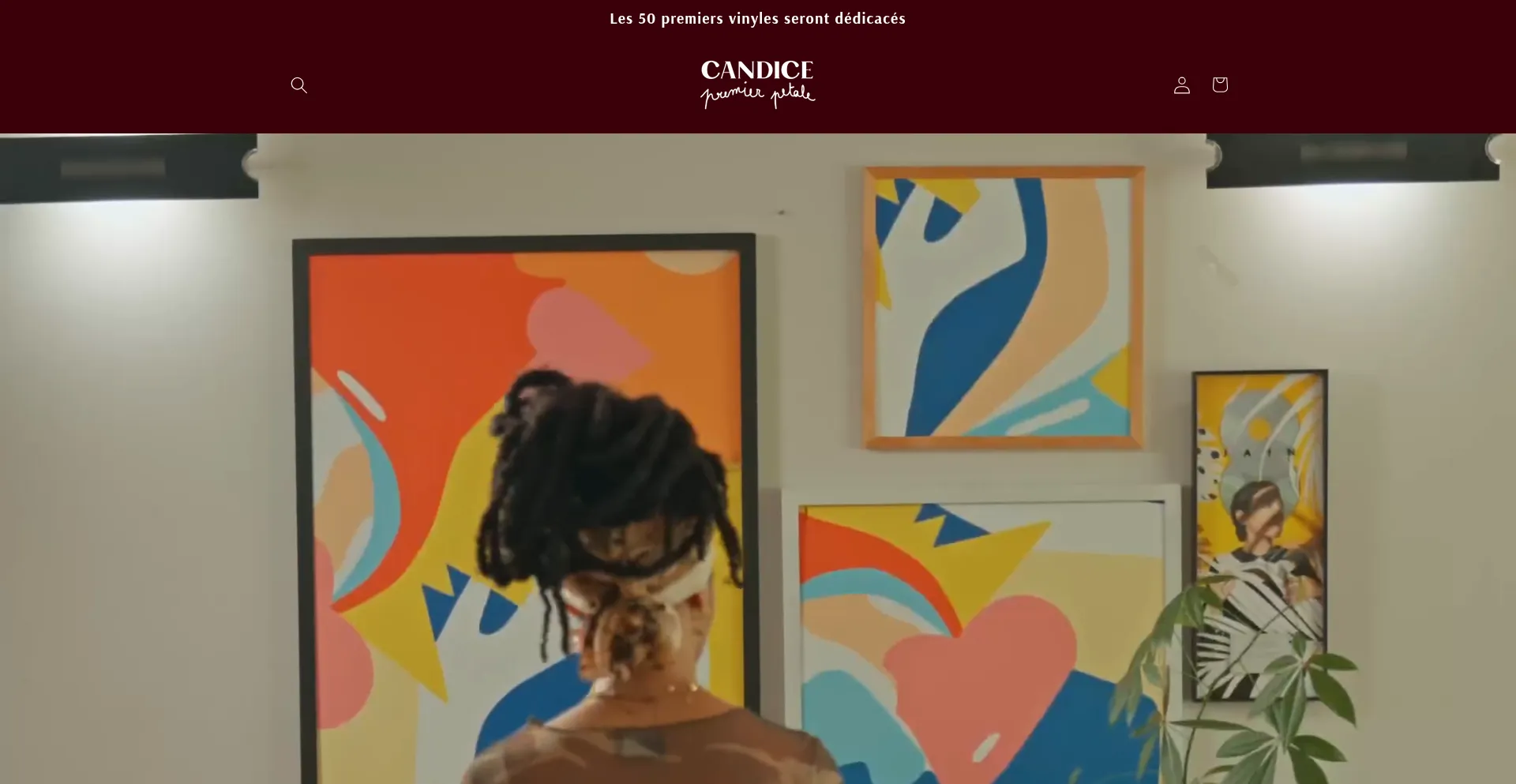 Website screenshot of Candice.store