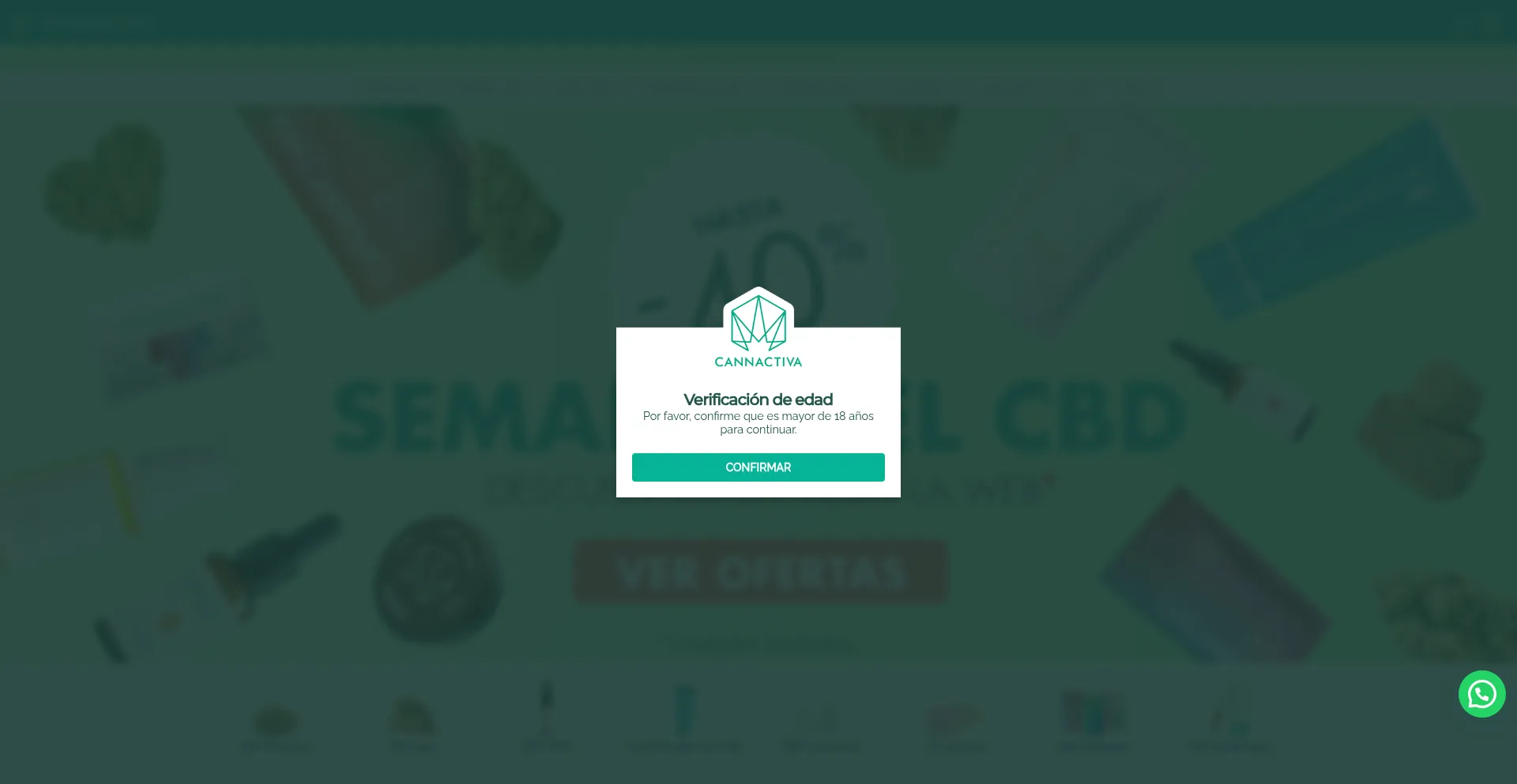 Website screenshot of Cannactiva.com