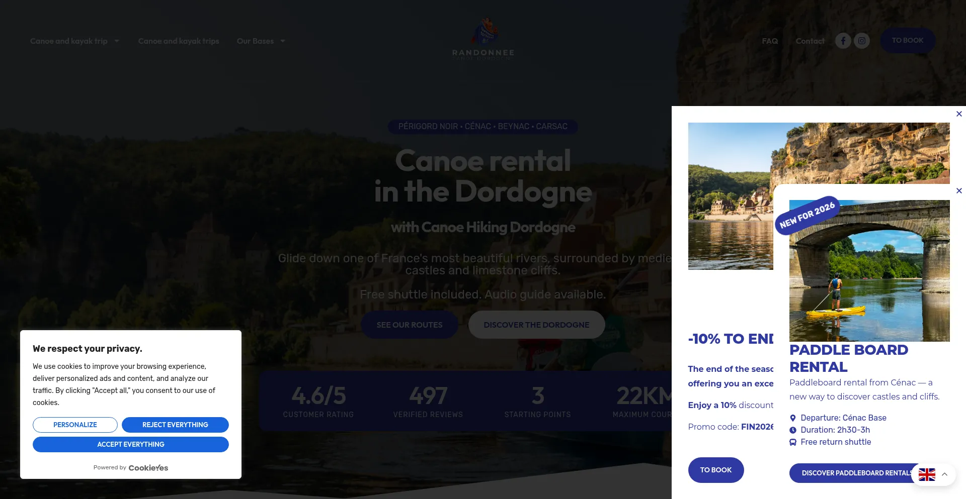 Canoerandodordogne.com