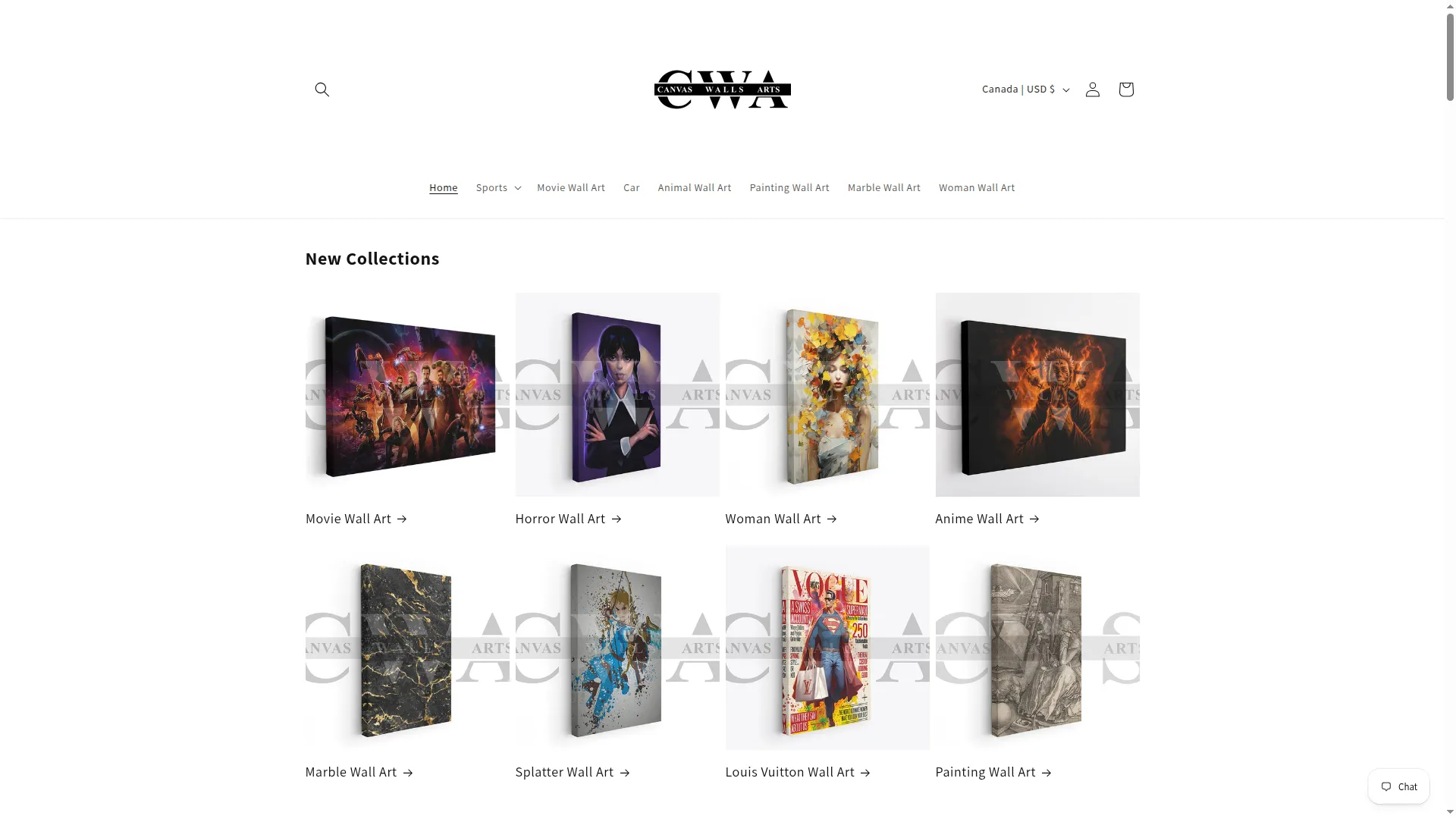 Canvaswallsarts.com