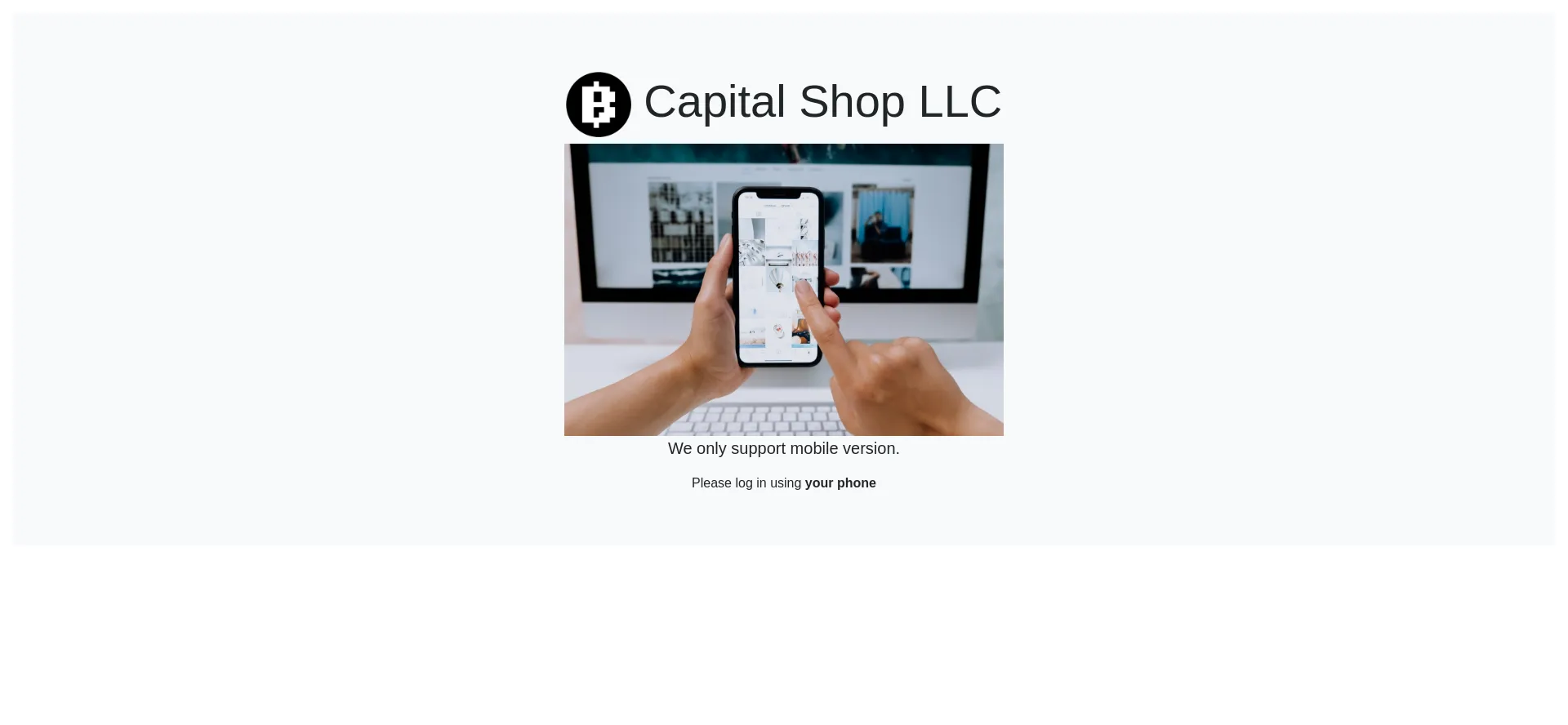 Website screenshot of Capital-online.shop