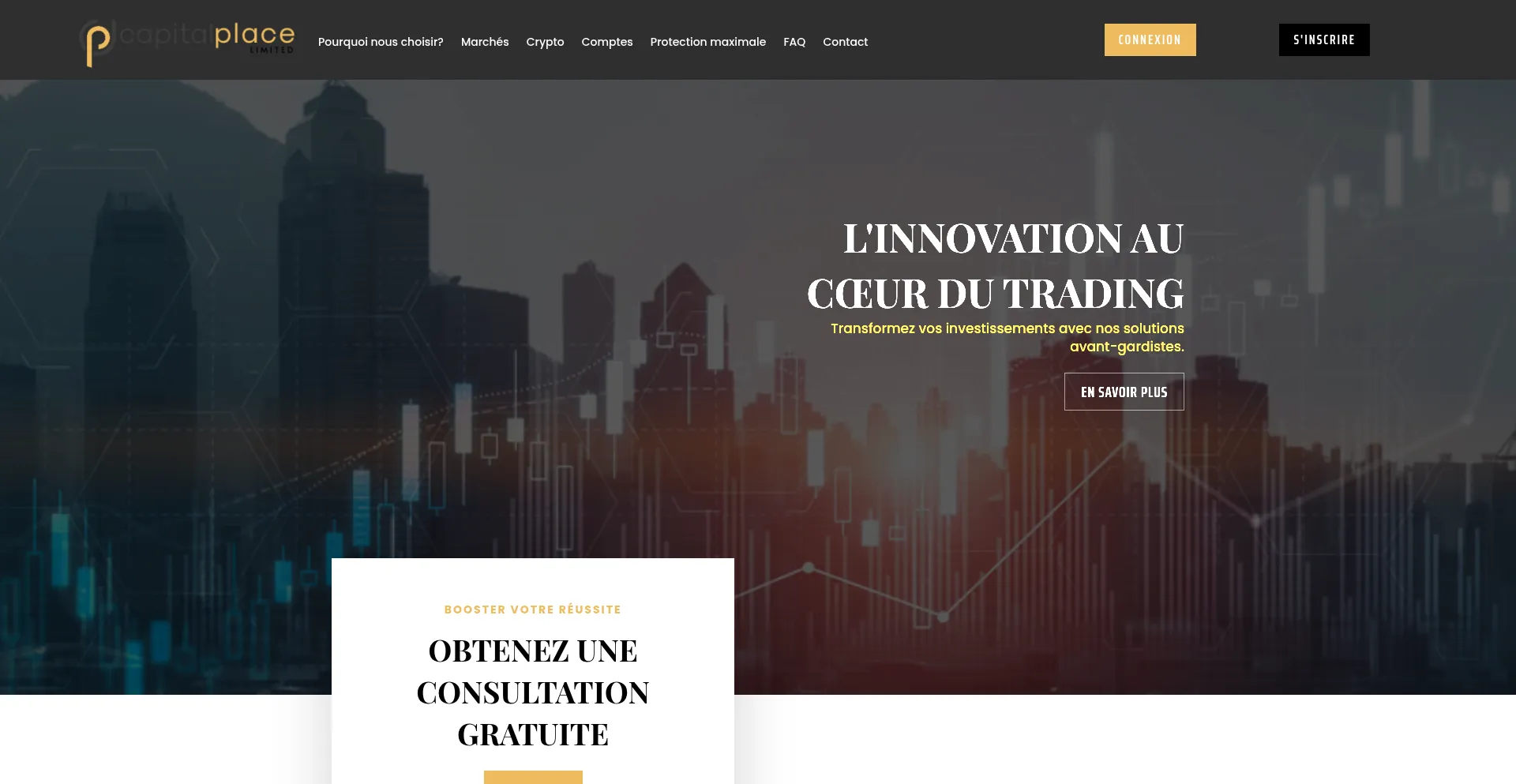 Website screenshot of Capitalplaceltd.com