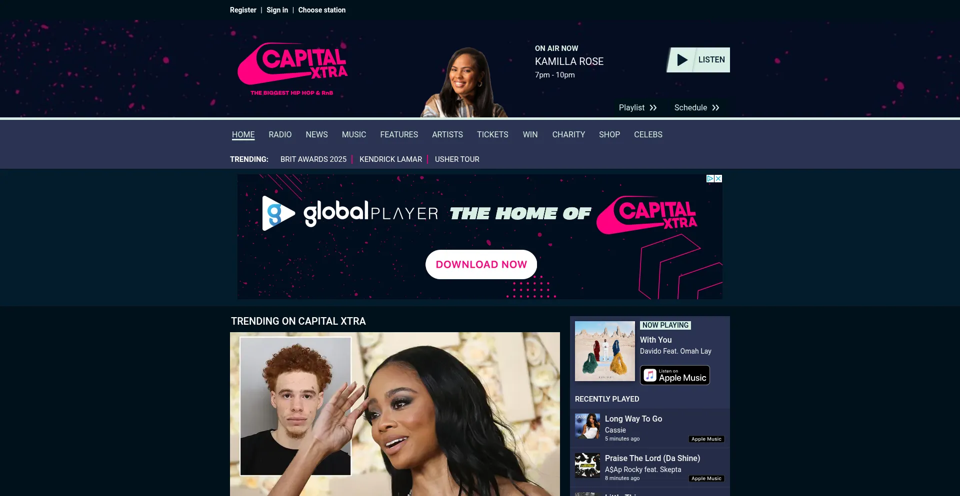 Website screenshot of Capitalxtra.com