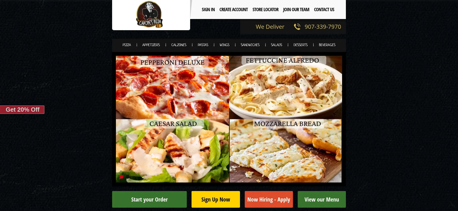 Caponespizzaak.com