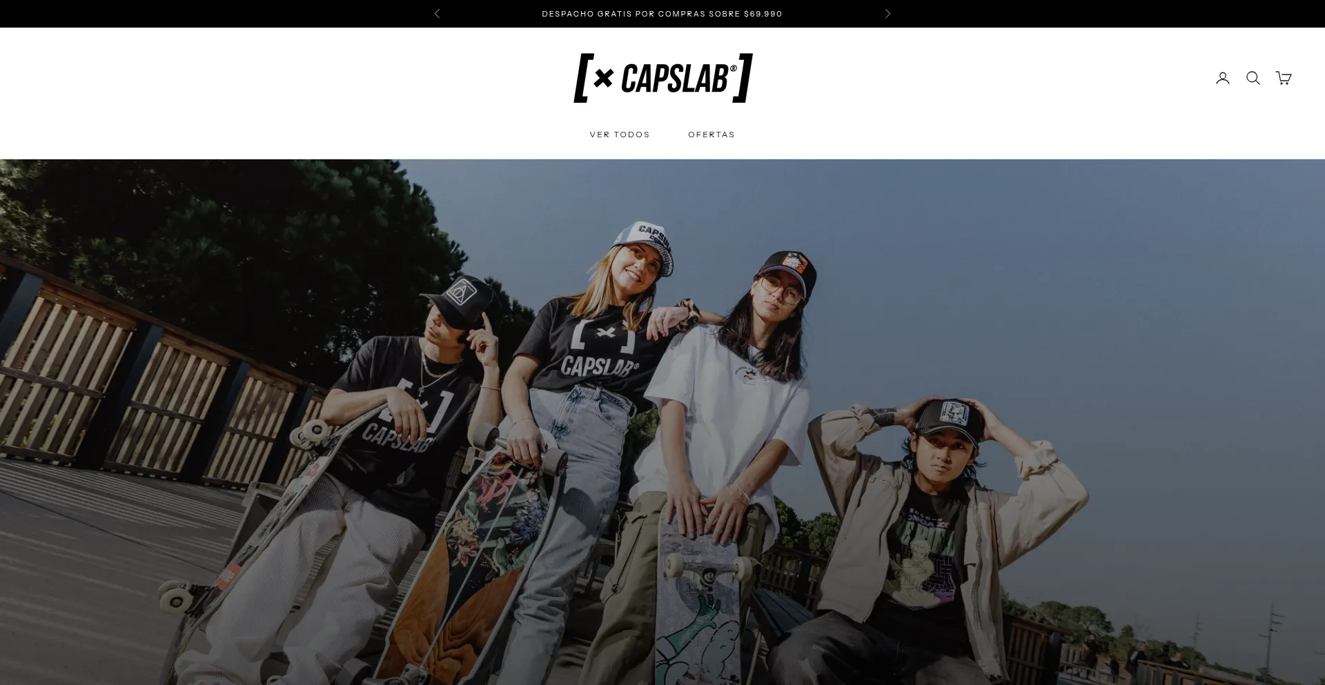 Website screenshot of Capslab.cl