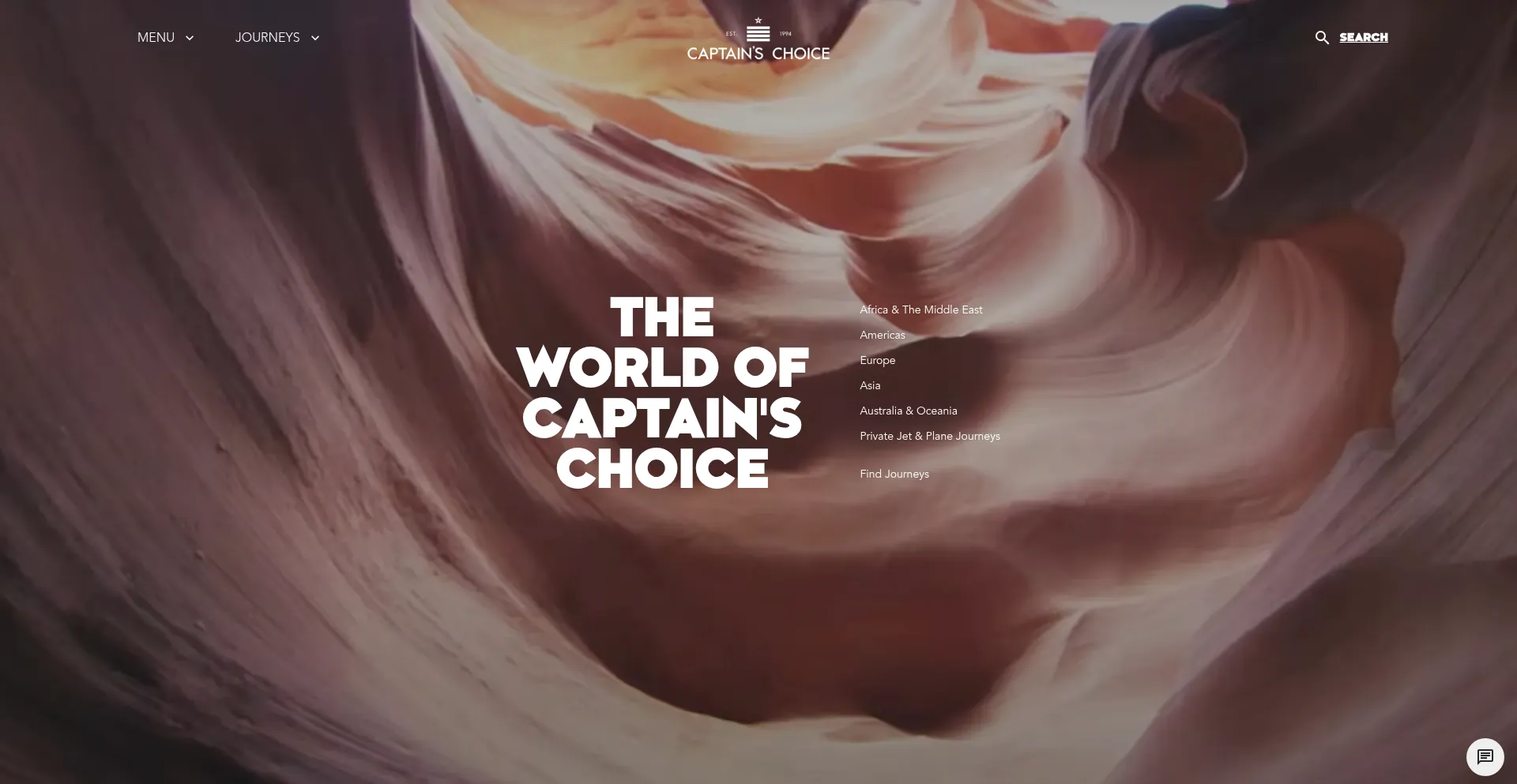 Website screenshot of Captains-choice.com