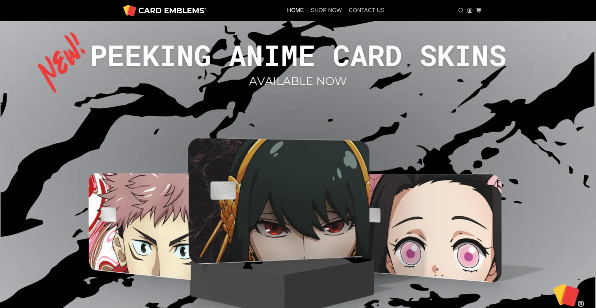 Website screenshot of Cardemblems.com