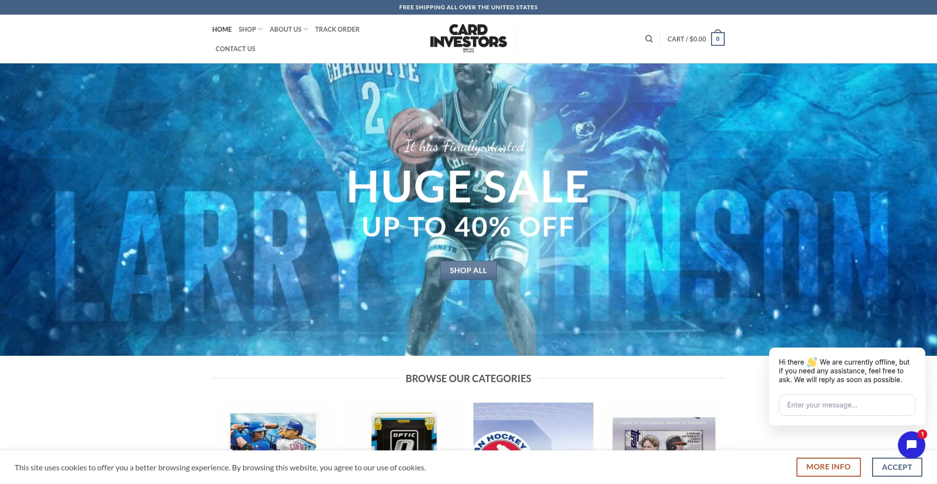 Website screenshot of Cardinvestor1.shop