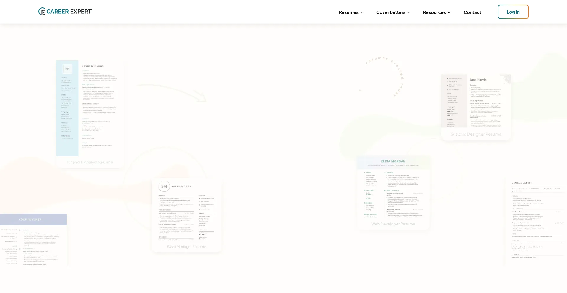 Website screenshot of Careerexpert.com