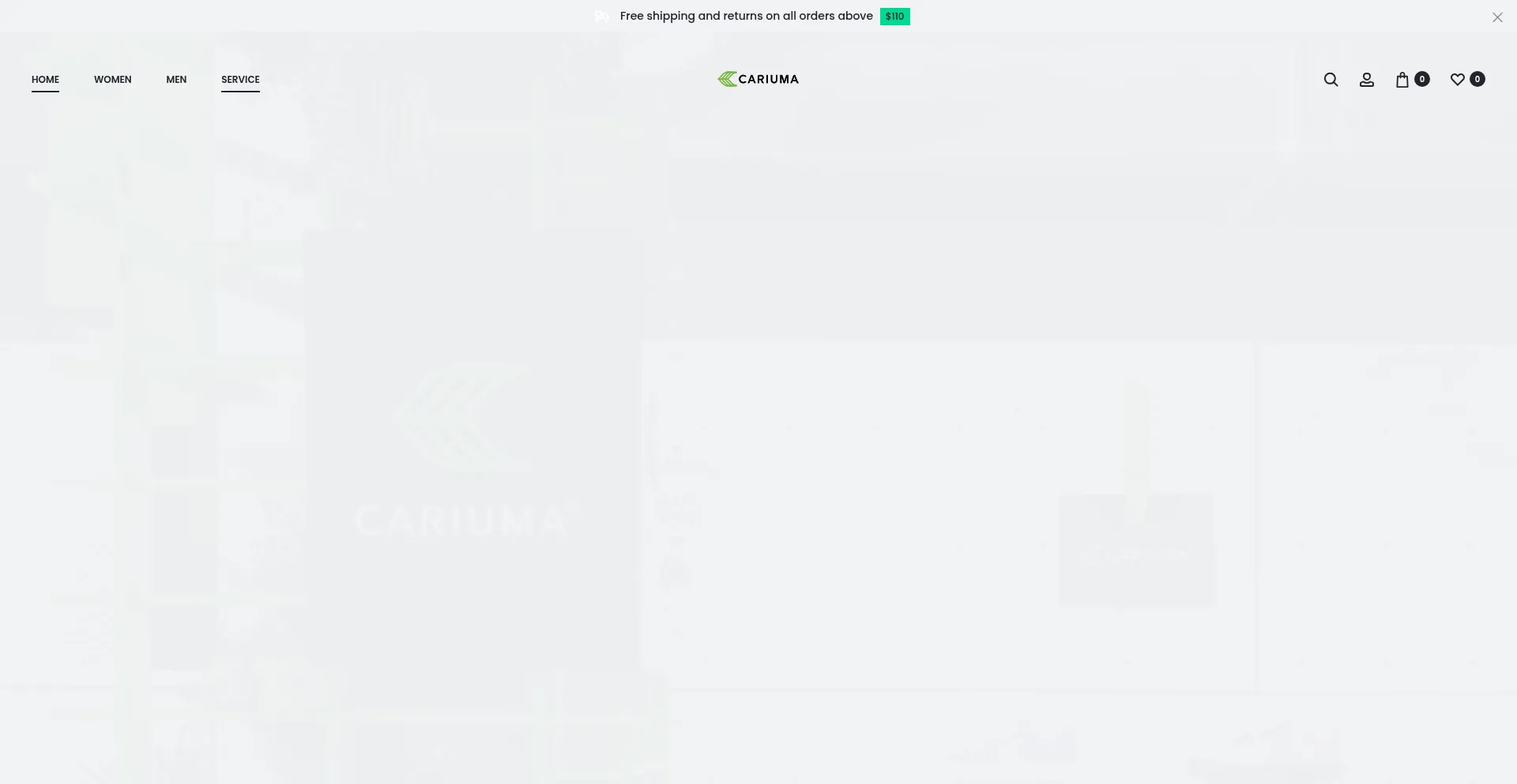 Website screenshot of Cariumas.us