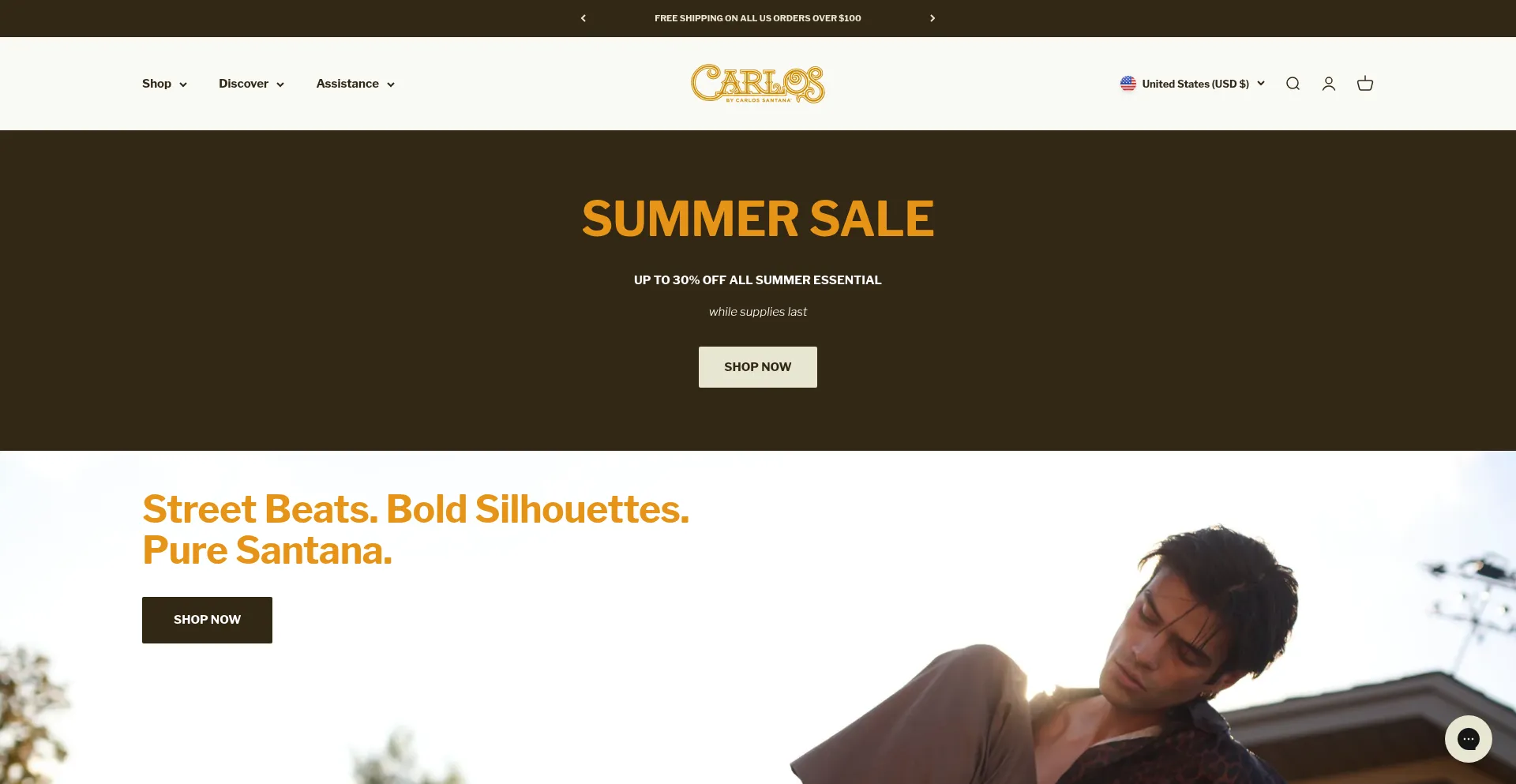 Website screenshot of Carlosshoesformen.com