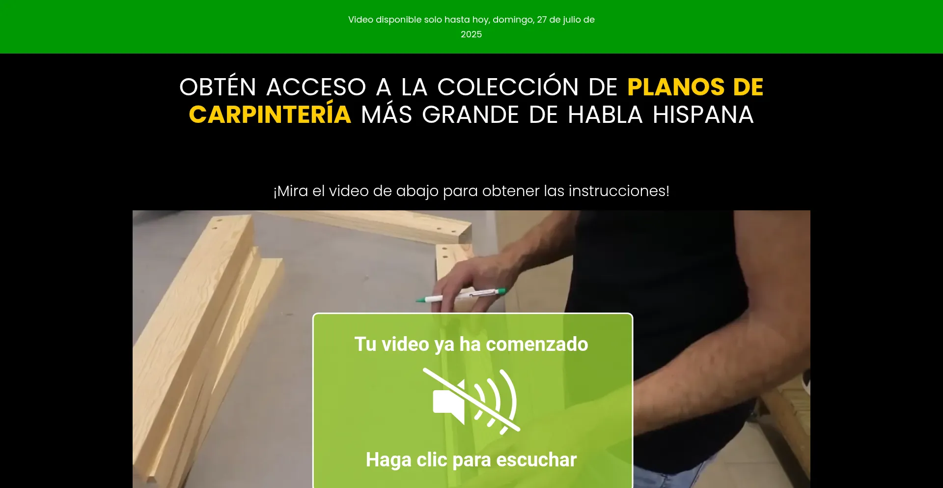 Website screenshot of Carpinteriaconcorazon.site