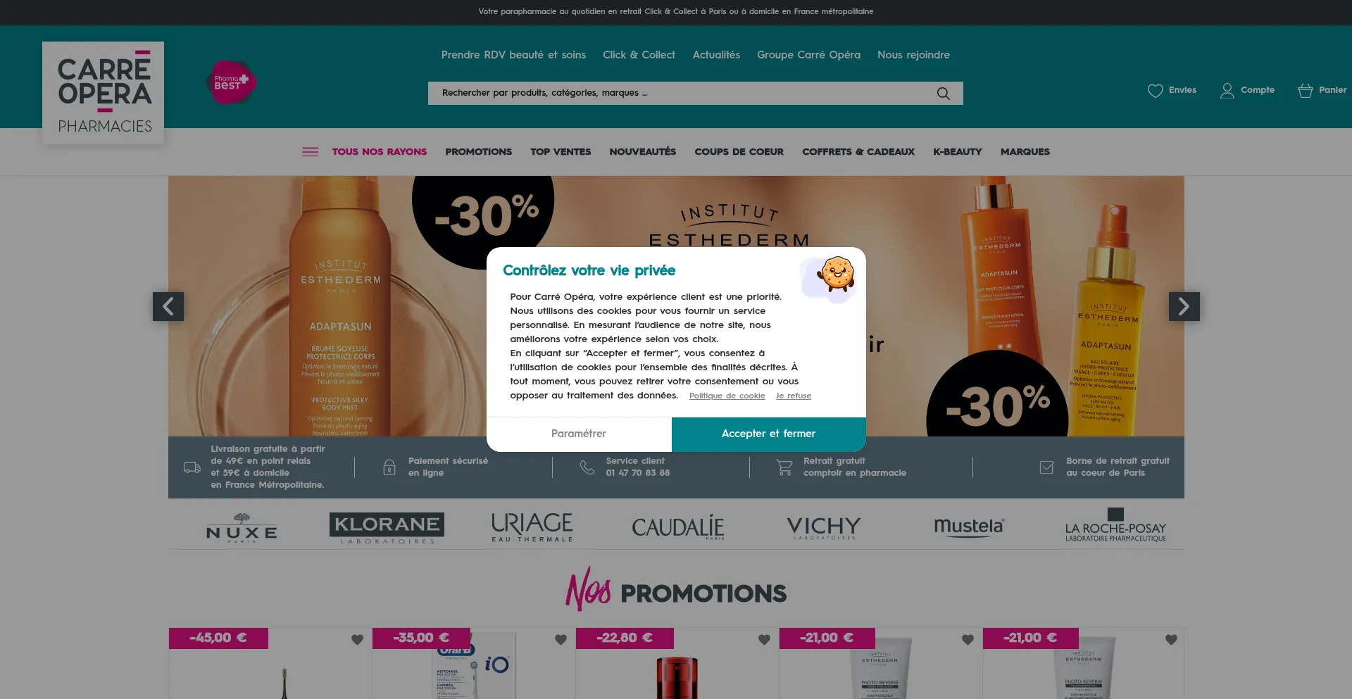 Website screenshot of Carre-opera.com