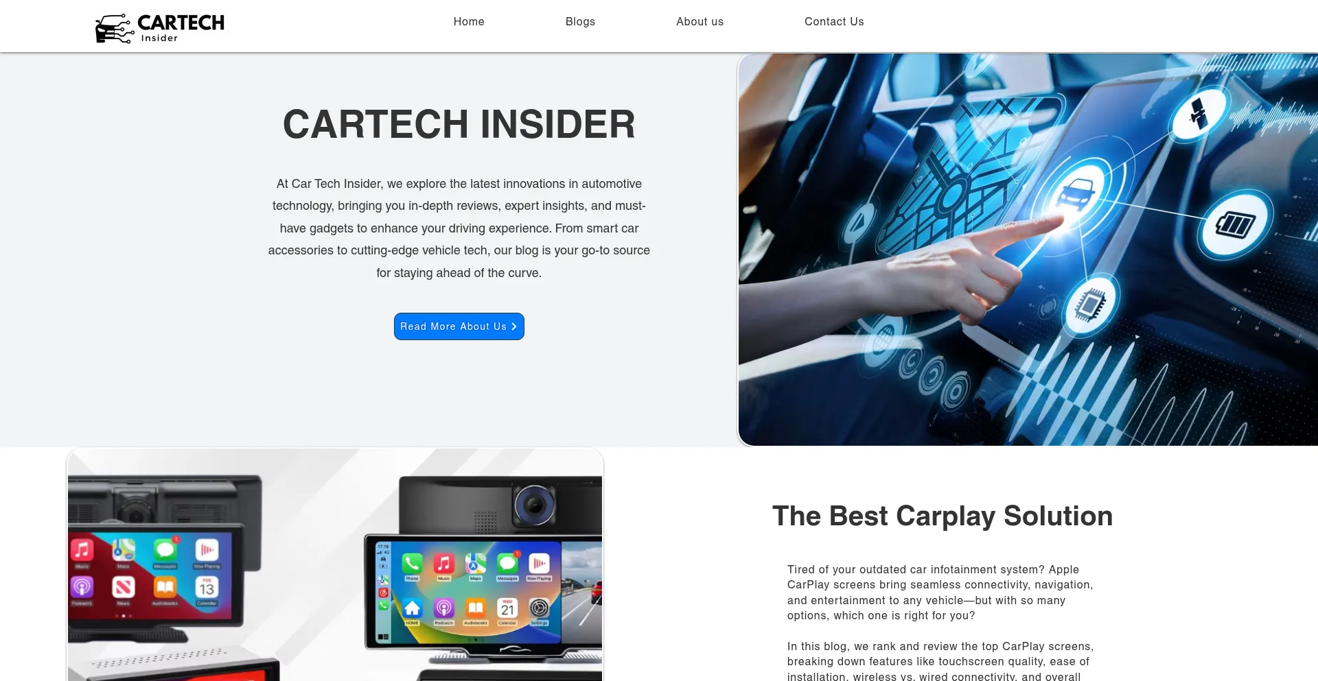 Website screenshot of Cartechinsider.com