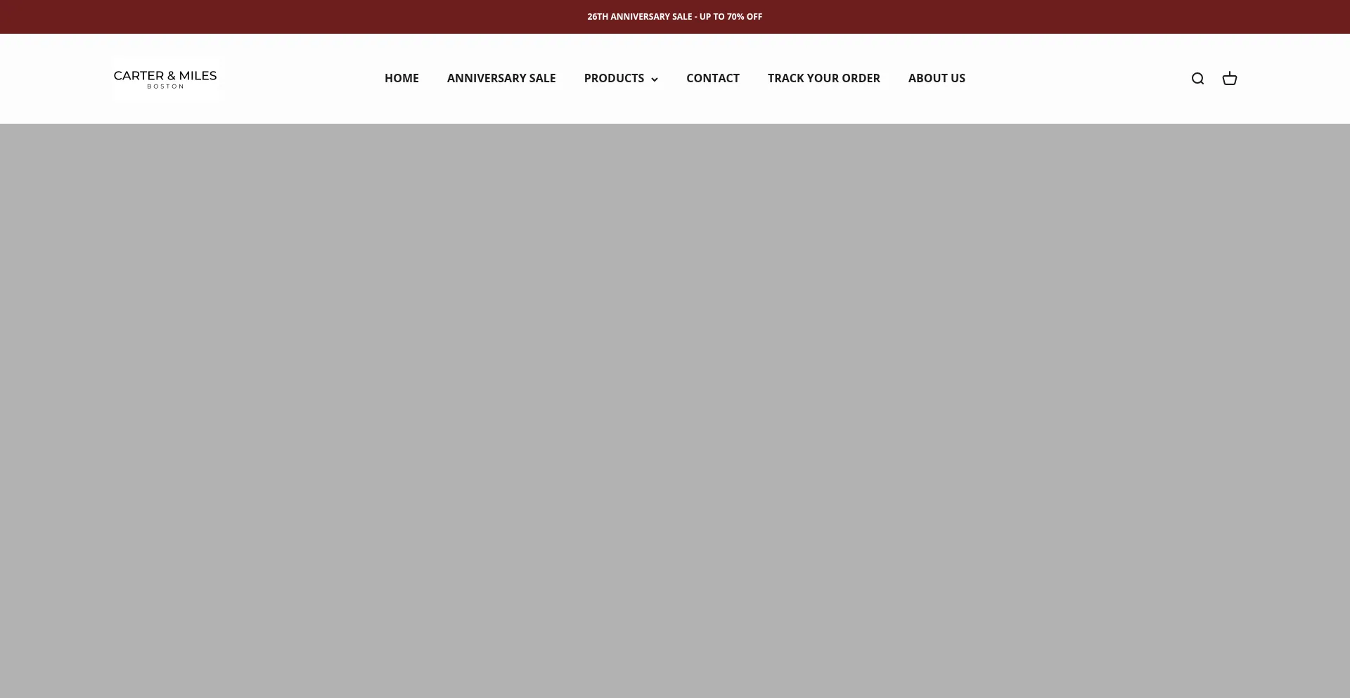 Website screenshot of Cartermilesboston.com
