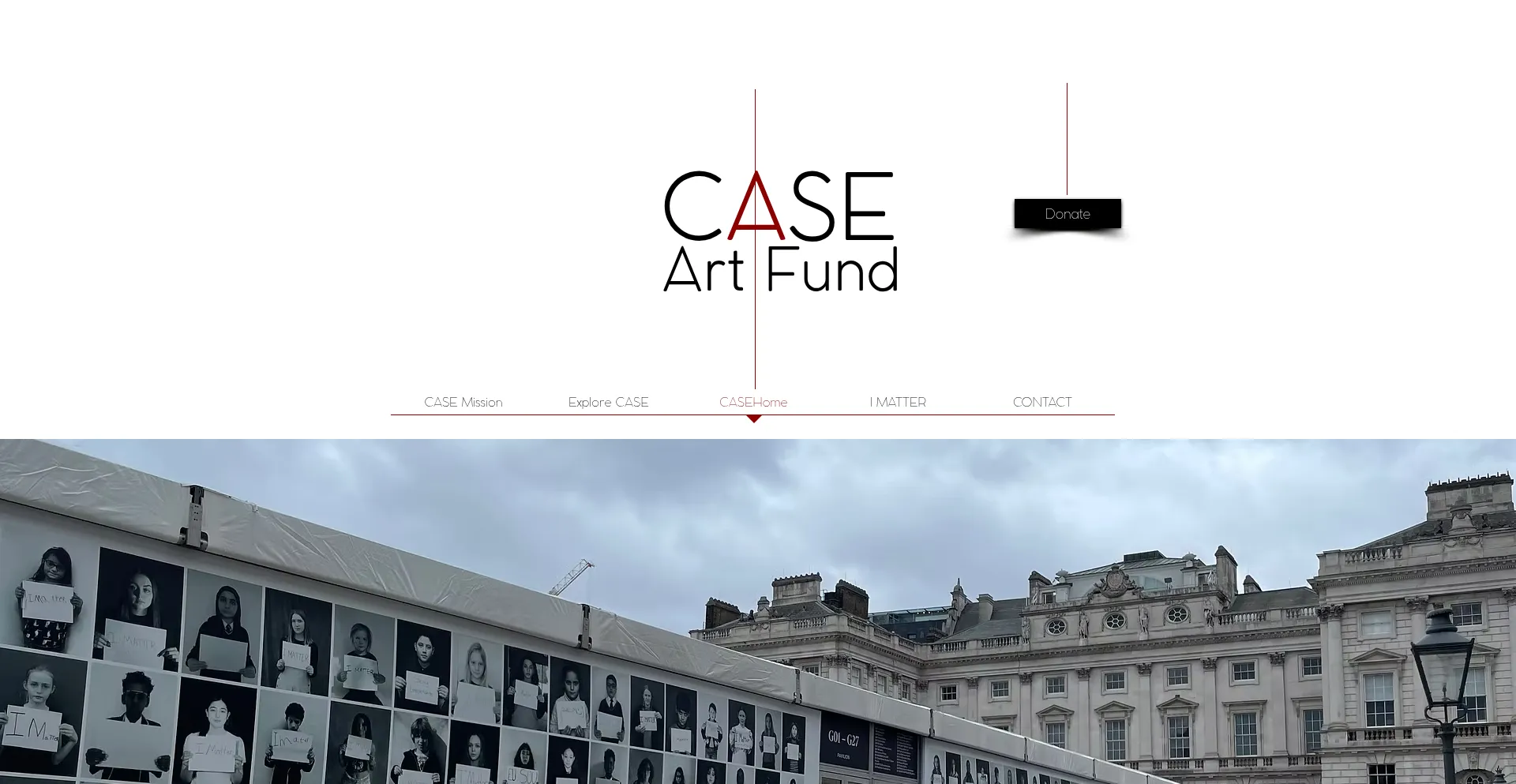 Website screenshot of Caseartfund.org