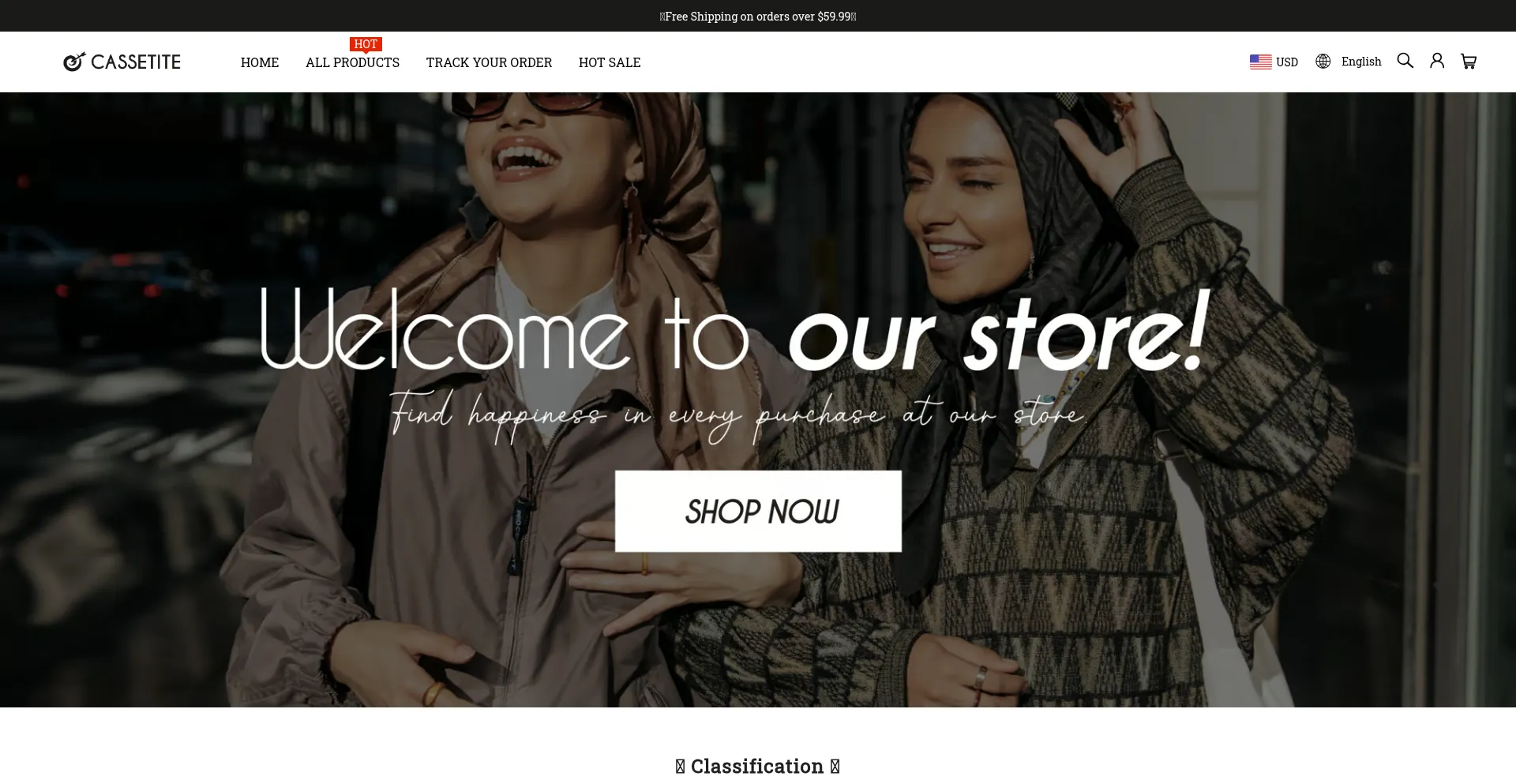 Website screenshot of Cassetite.com