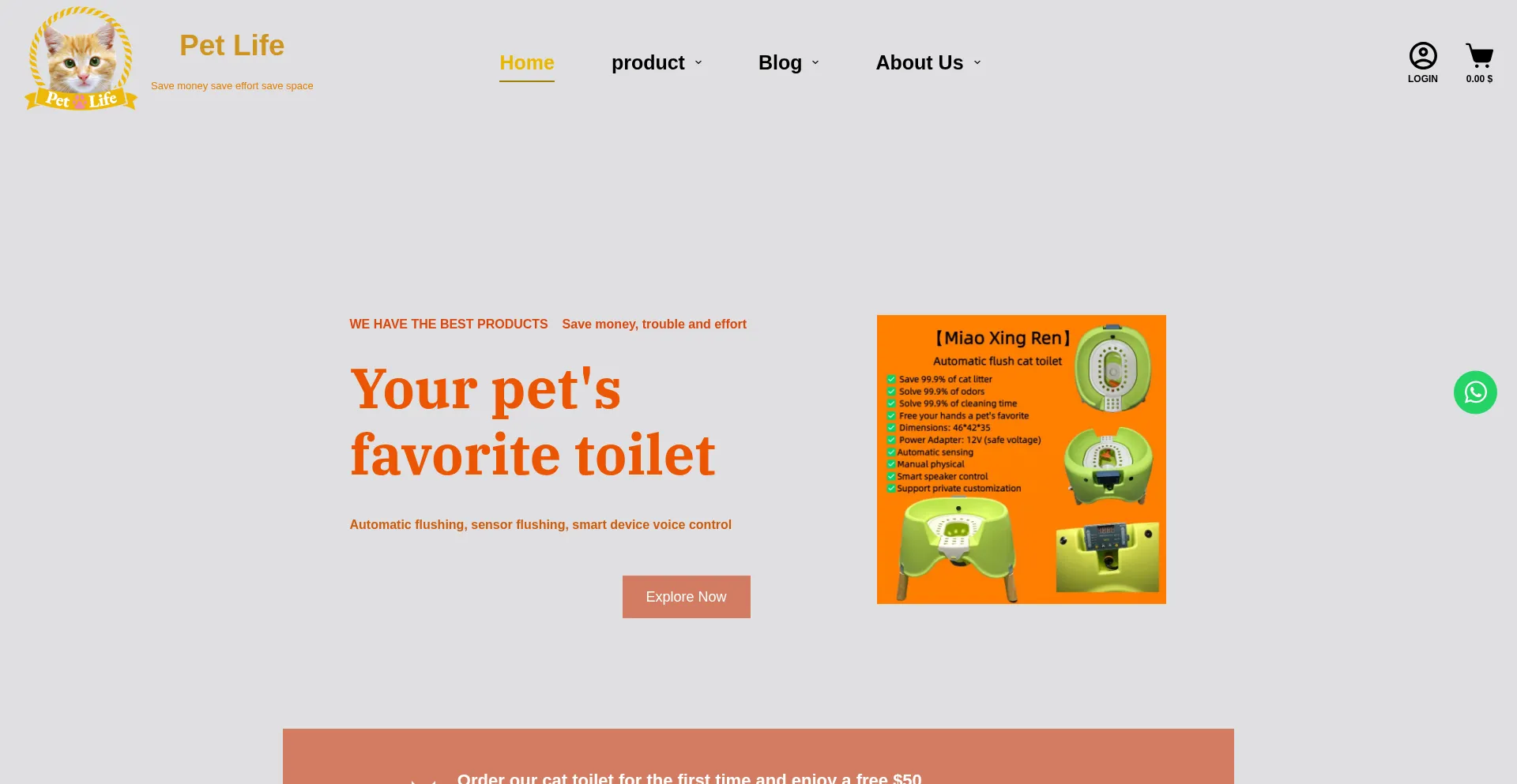 Website screenshot of Catswc.com