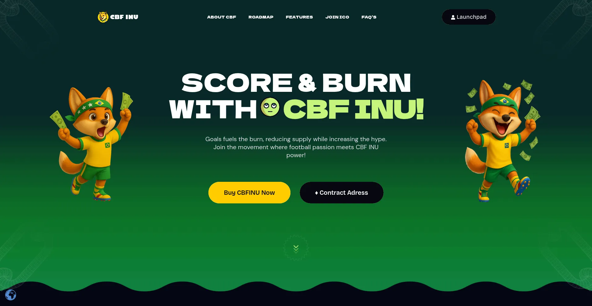 Website screenshot of Cbfinu.com