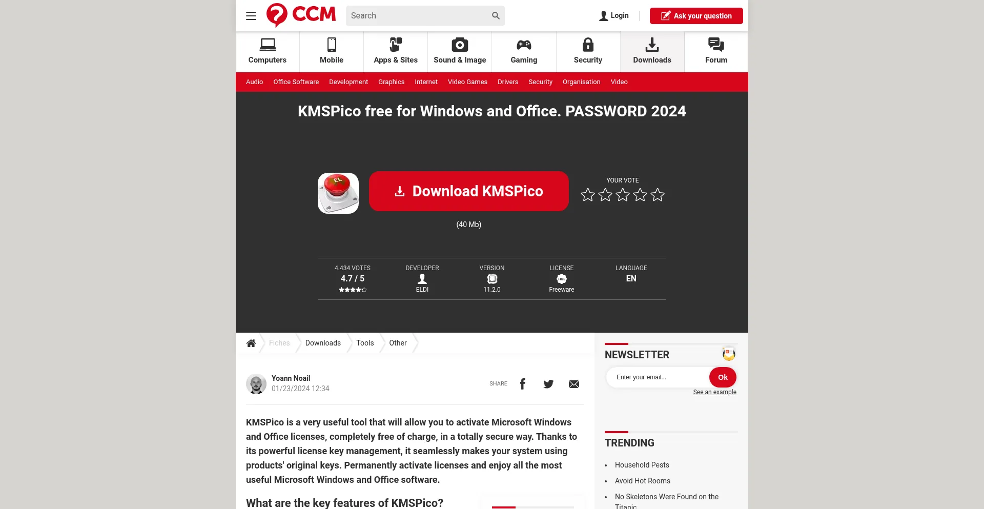 Website screenshot of Ccmpro.net