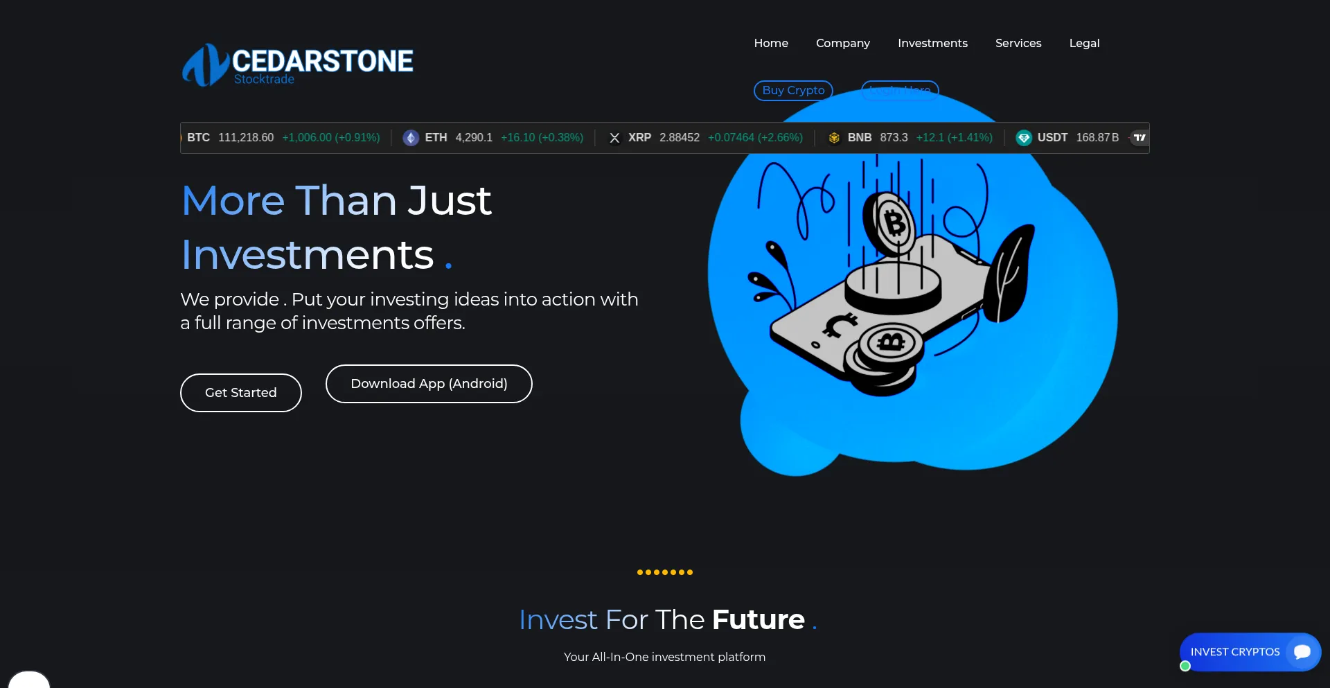 Website screenshot of Cedarstonestocktrade.com