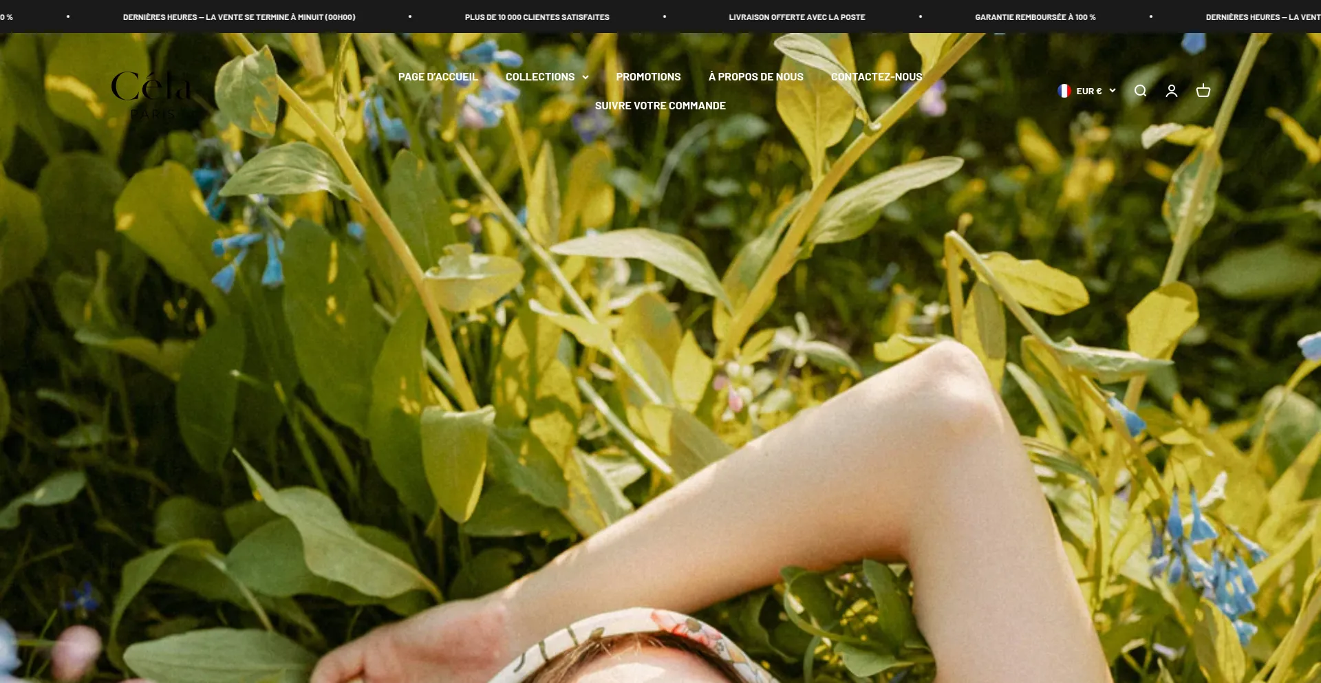 Website screenshot of Celaparis.com