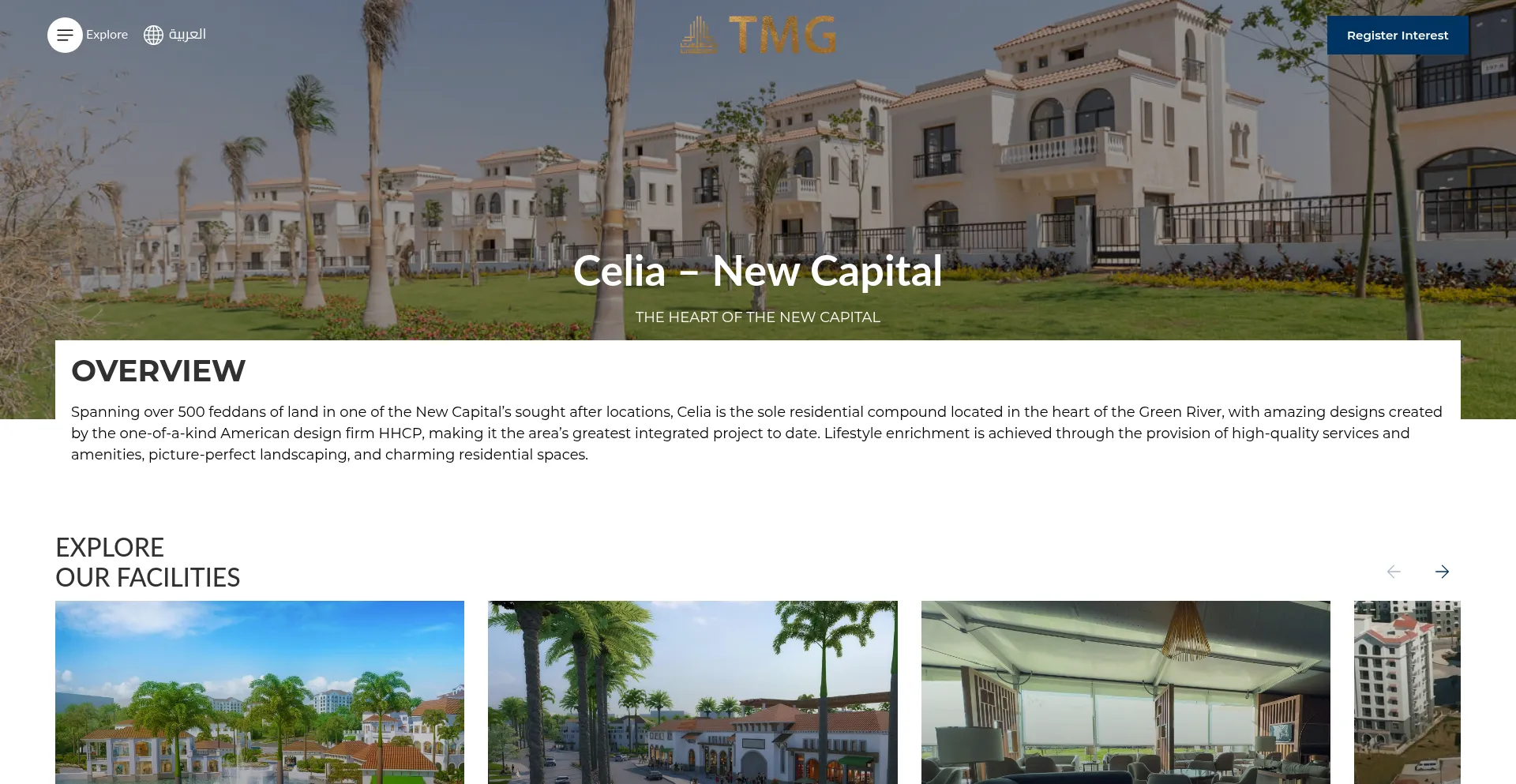 Website screenshot of Celia.com