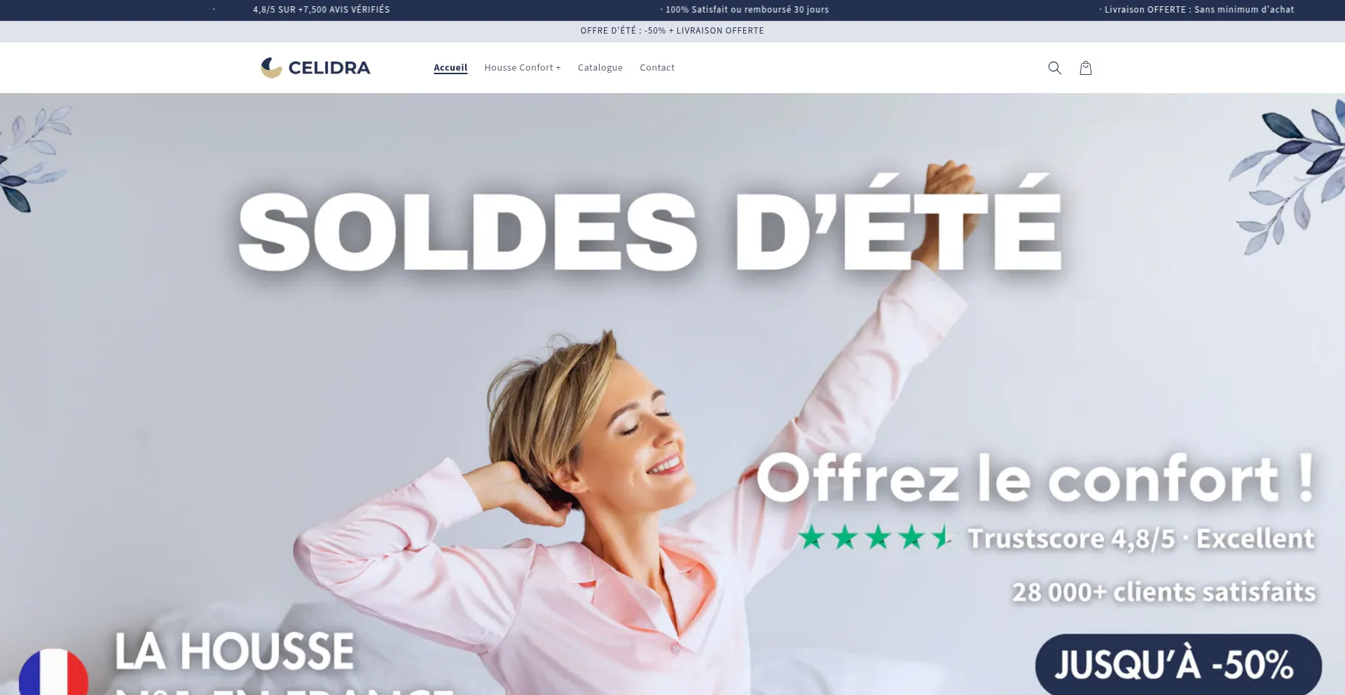 Website screenshot of Celidra.com