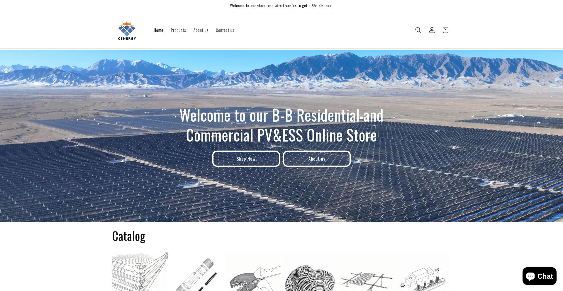 Website screenshot of Cenergysolar.com