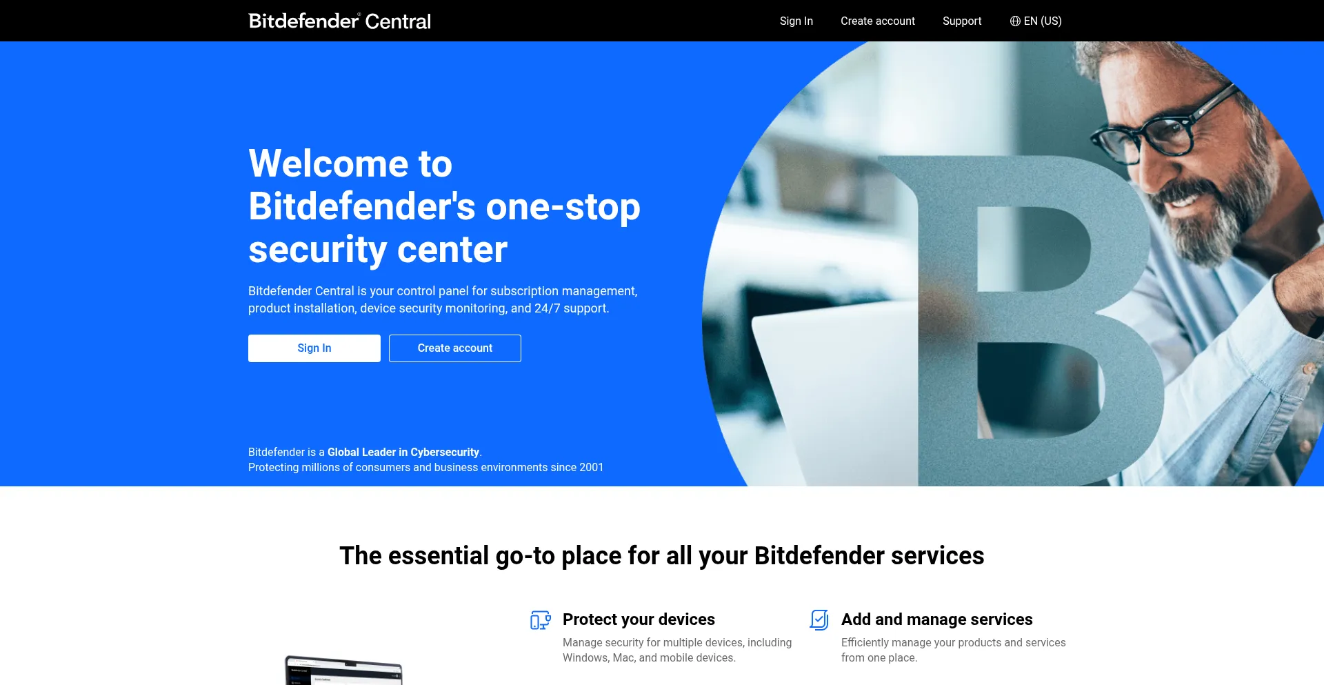 Central.bitdefender.com