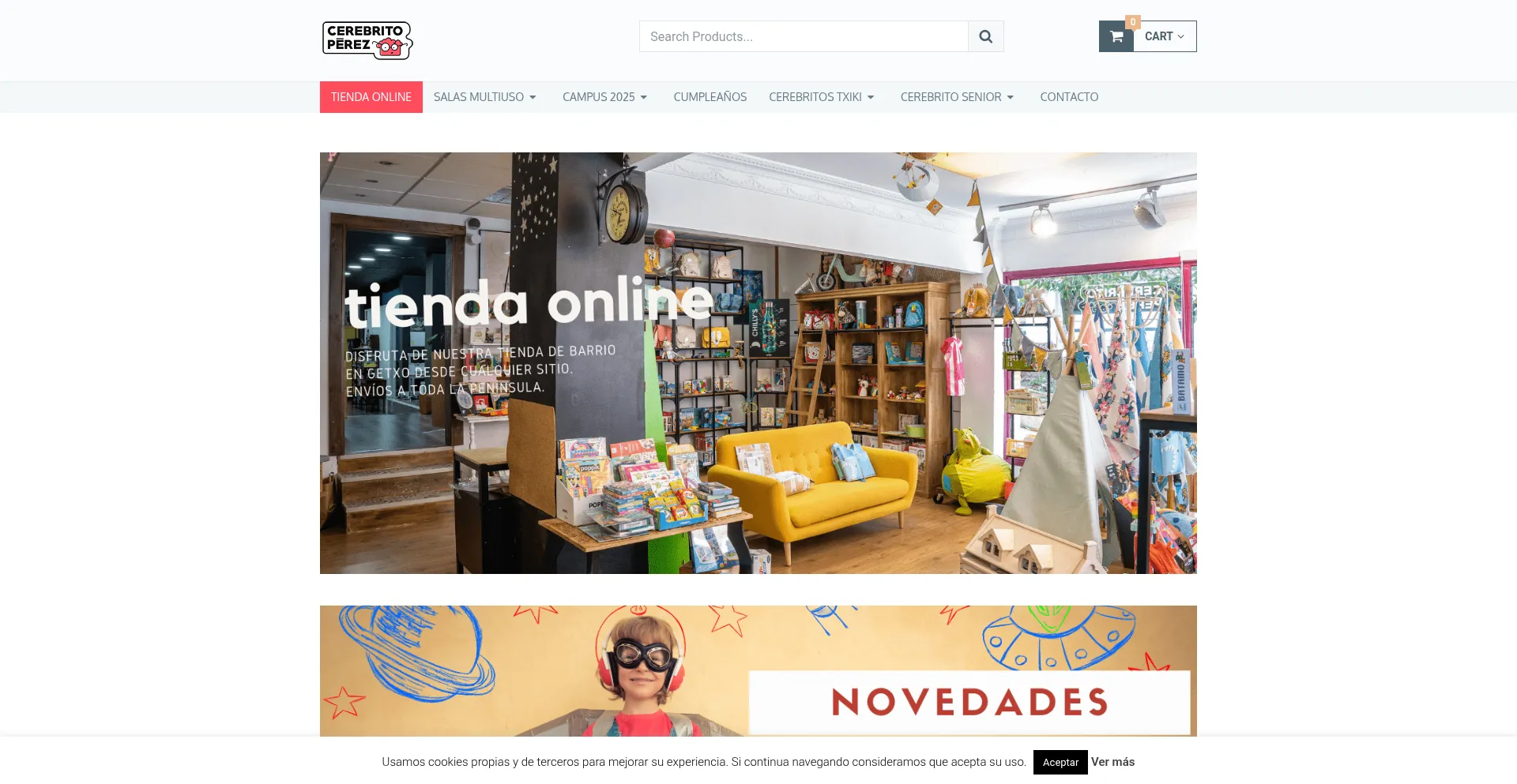 Website screenshot of Cerebritoperez.com