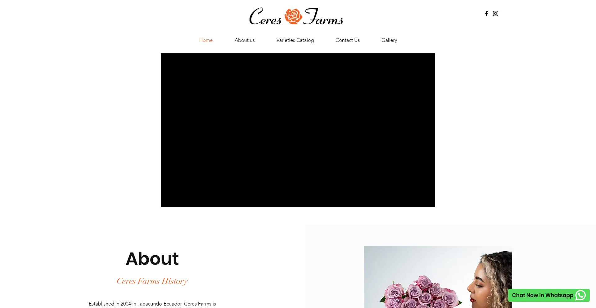 Website screenshot of Ceresfarms.com