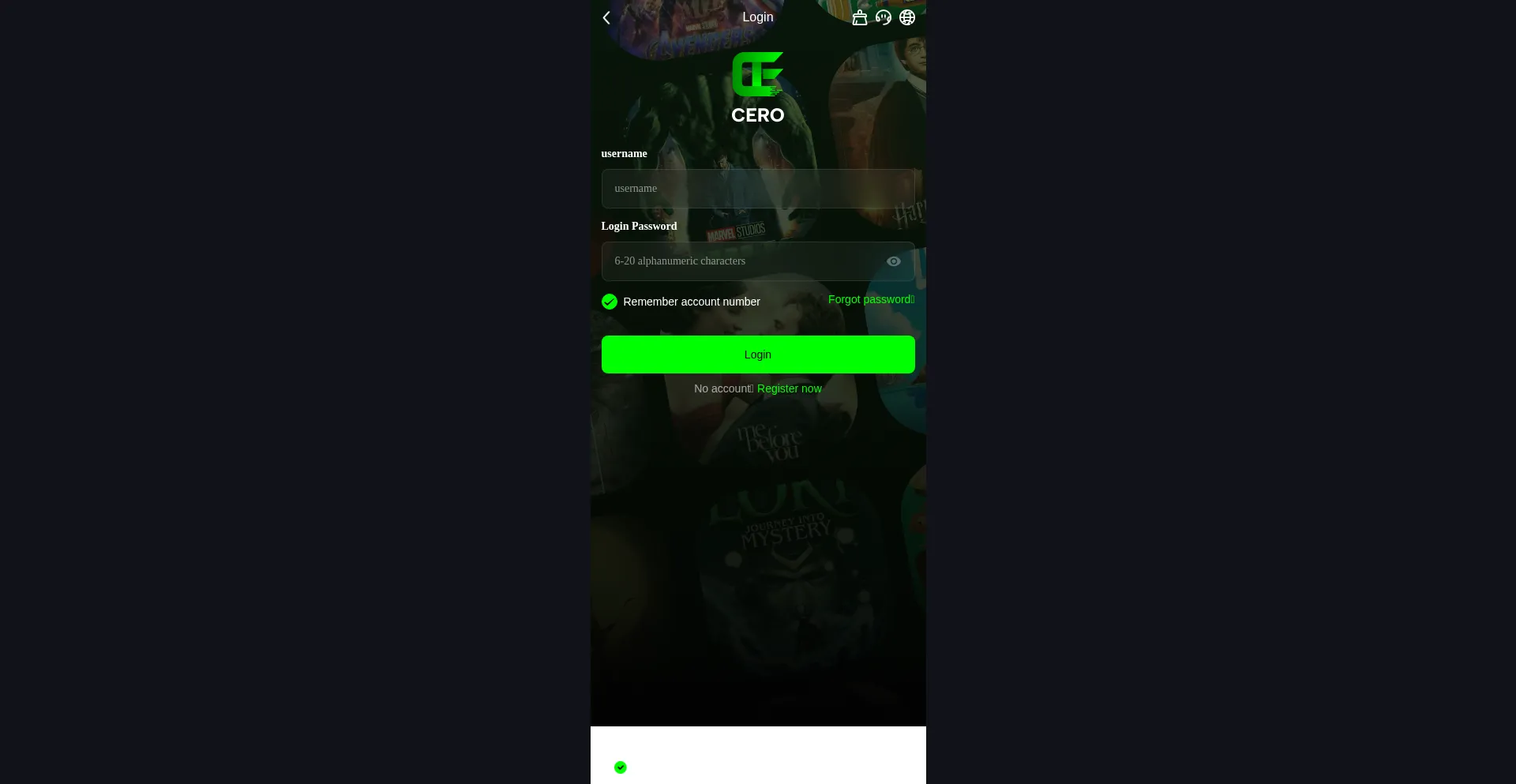 Website screenshot of Cerofilm.vip