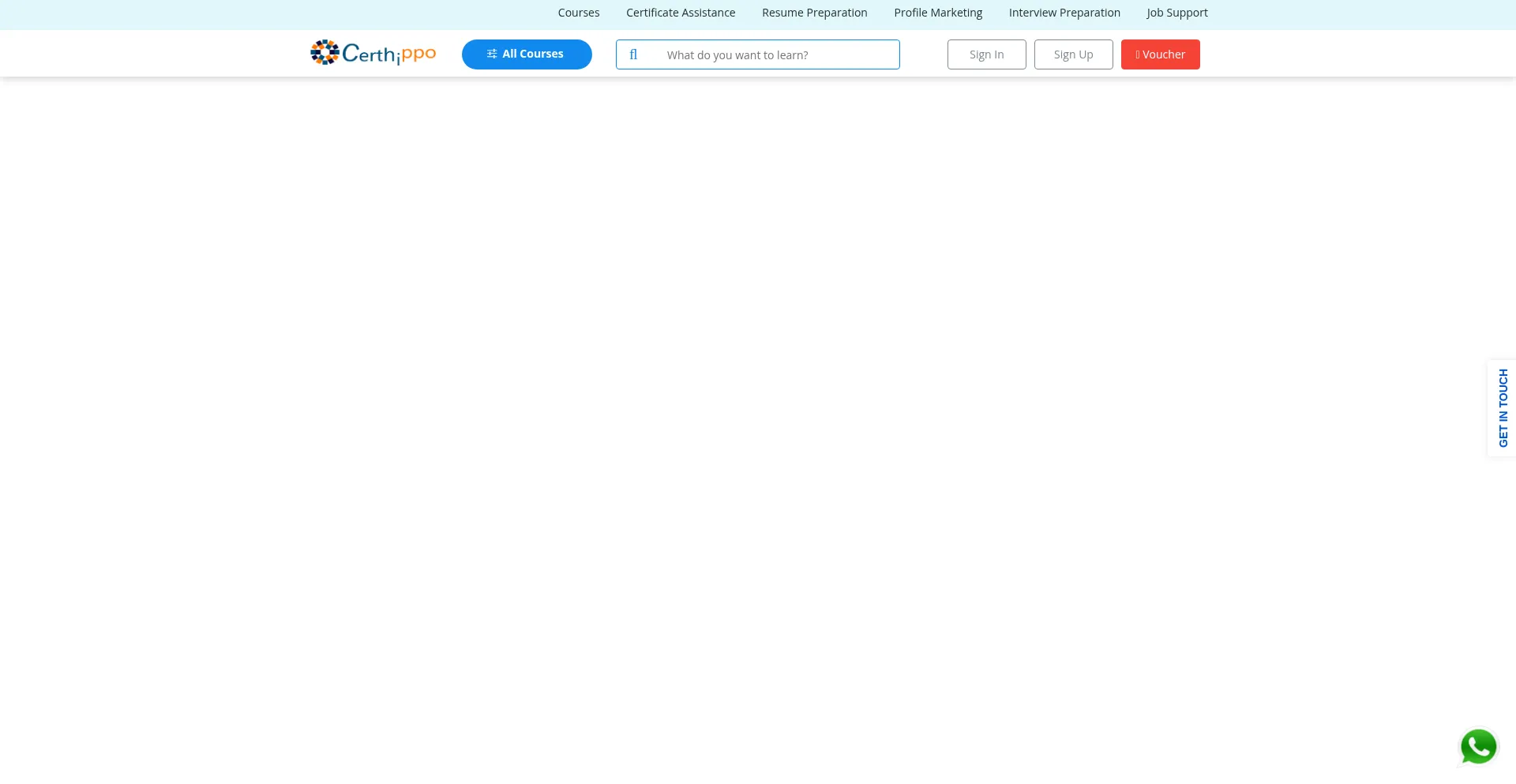 Website screenshot of Certhippo.com
