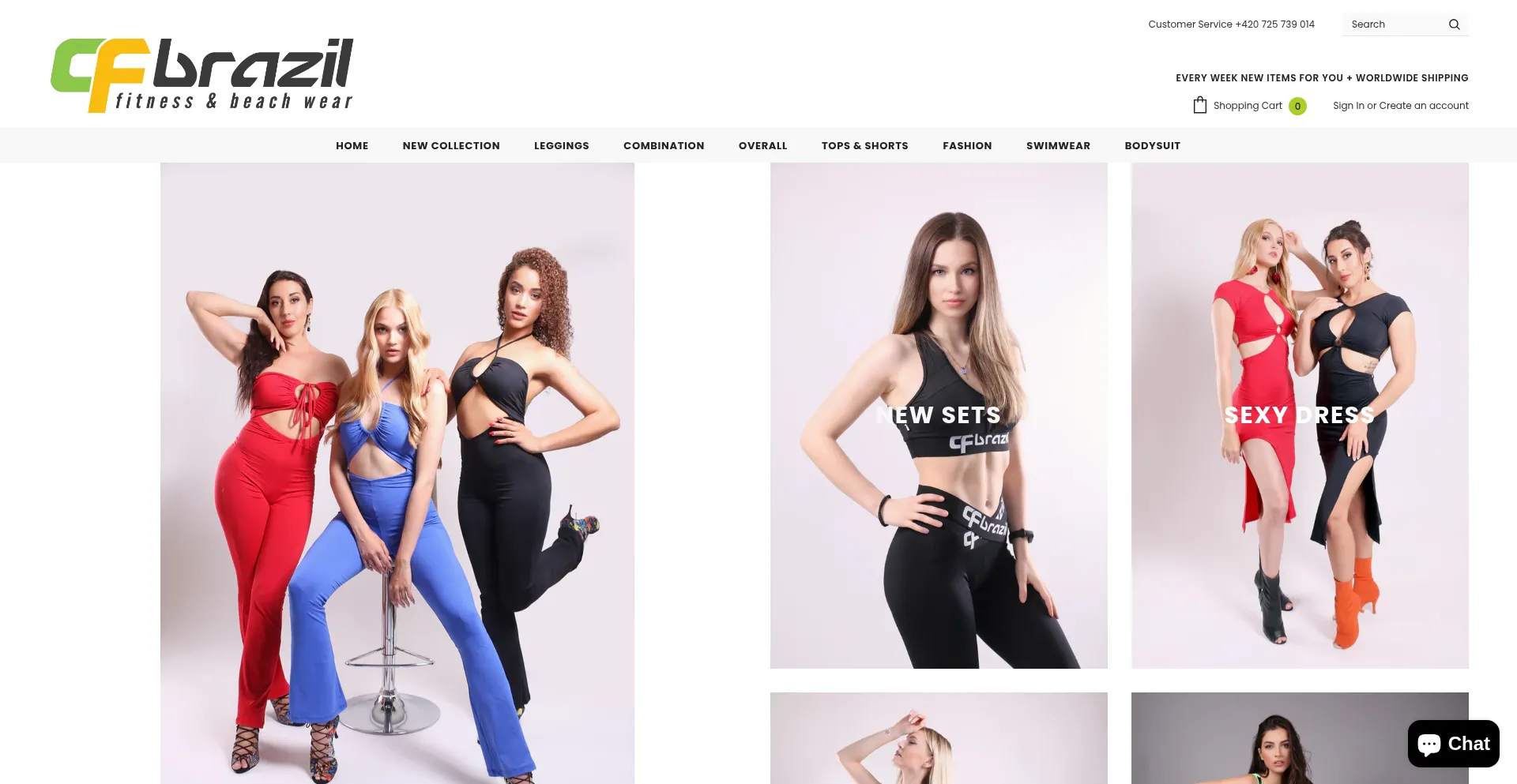Website screenshot of Cfbrazil.com
