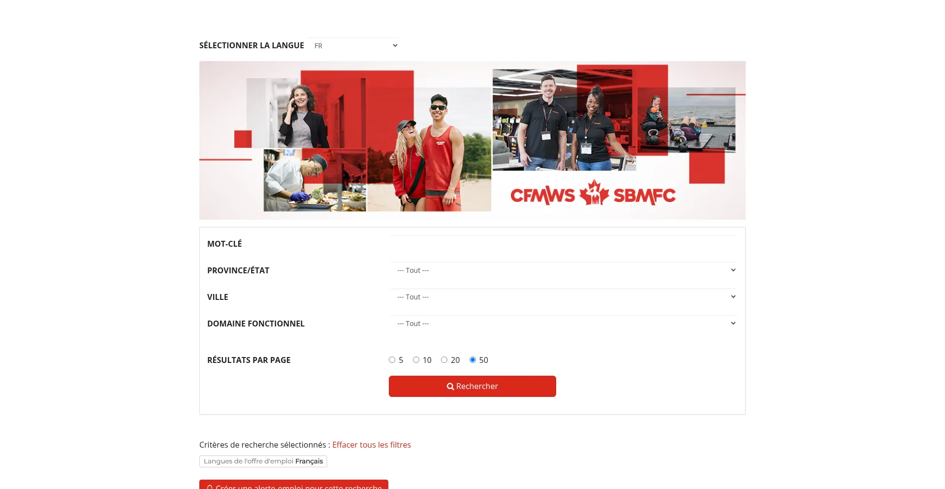 Cfmws.recruitmentplatform.com