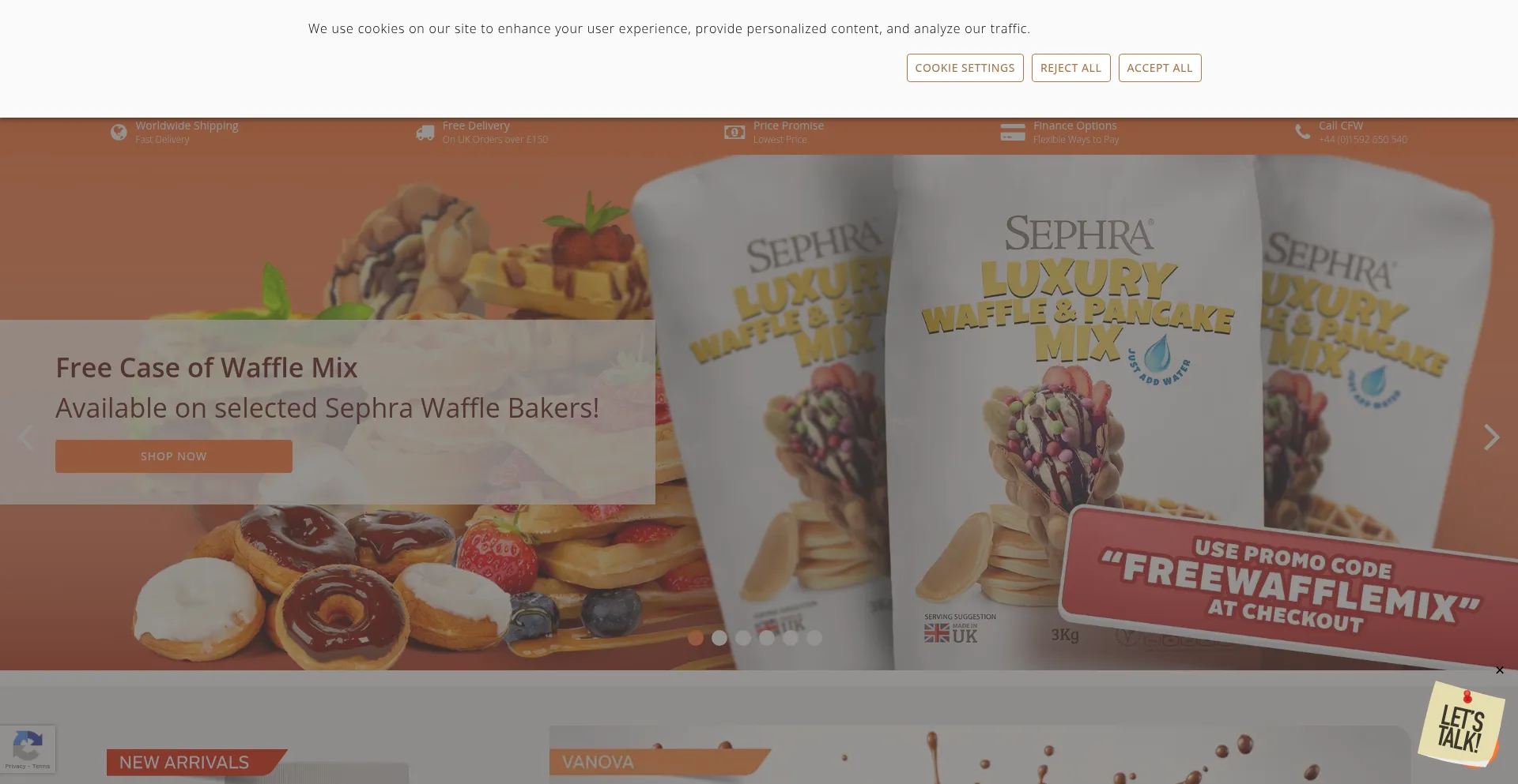 Website screenshot of Cfw.co.uk