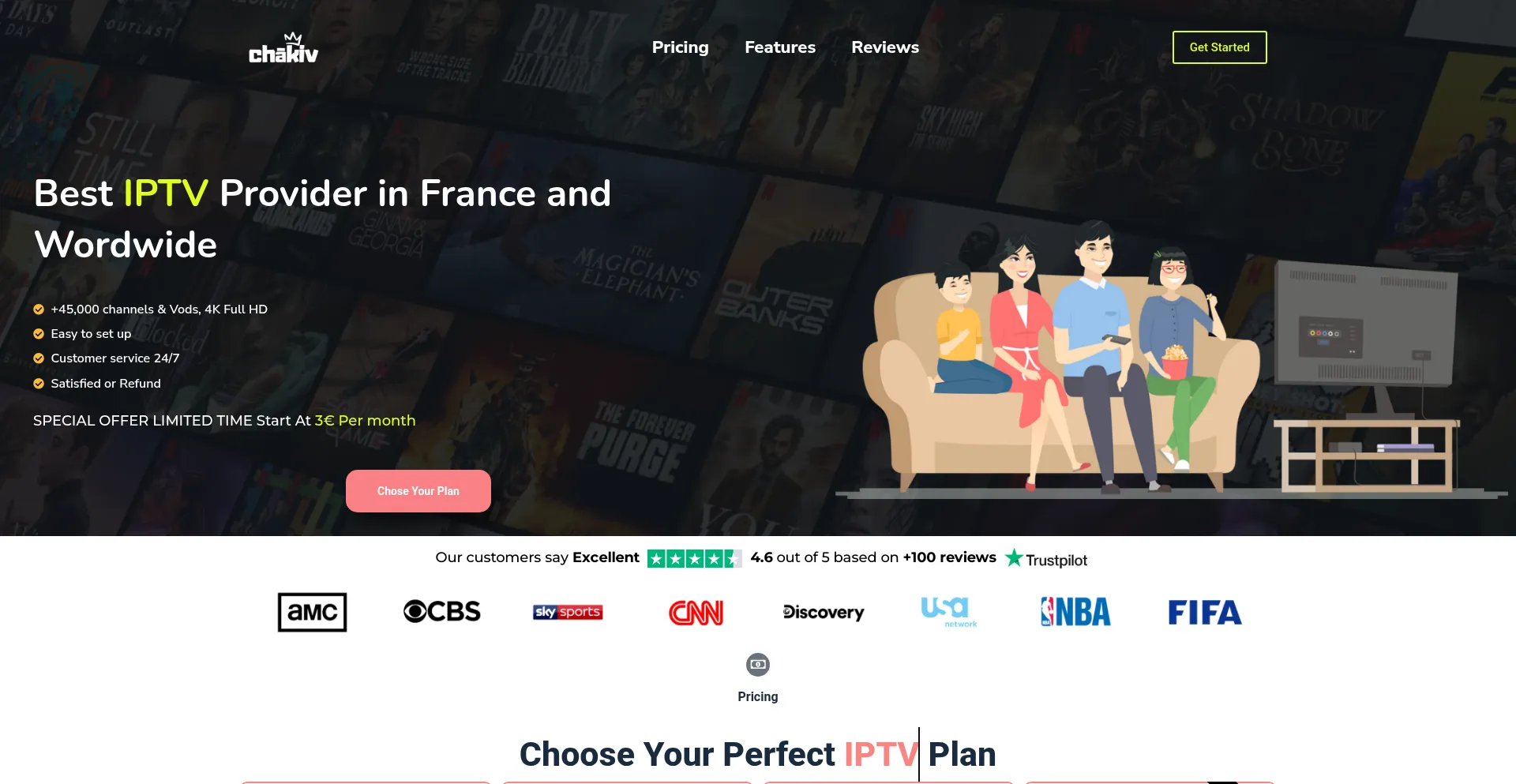 Website screenshot of Chakiv.com