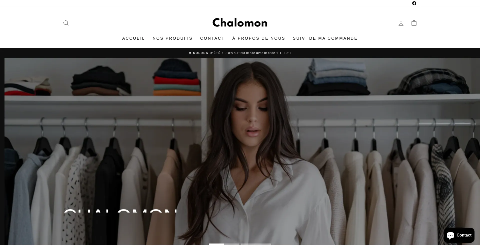 Website screenshot of Chalomon.com