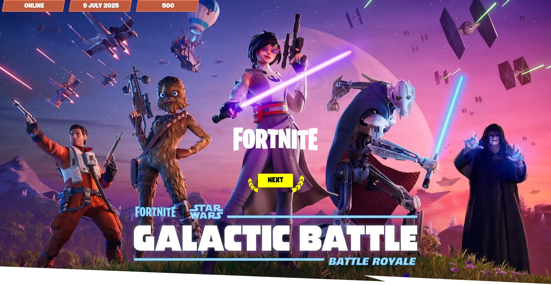 Website screenshot of Chapter6live.site