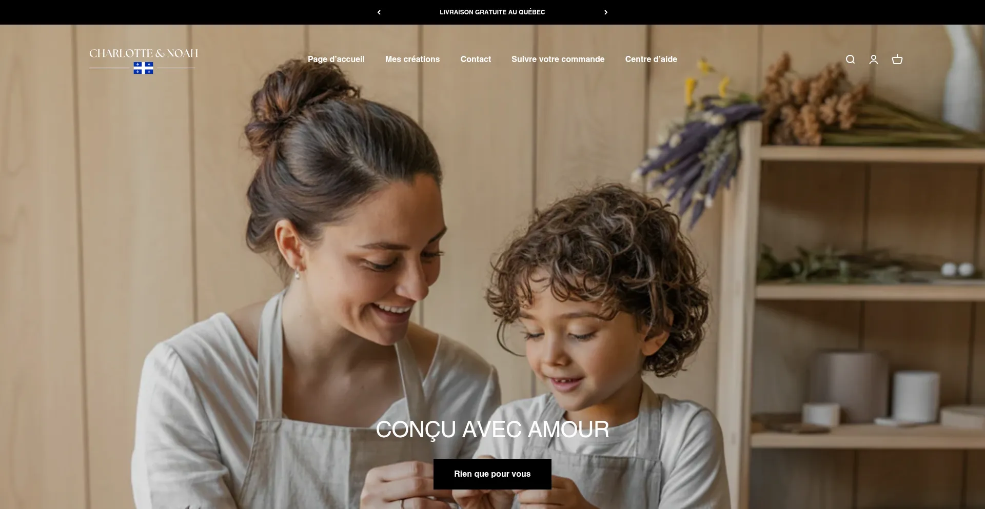 Website screenshot of Charlottenoahjewels.com